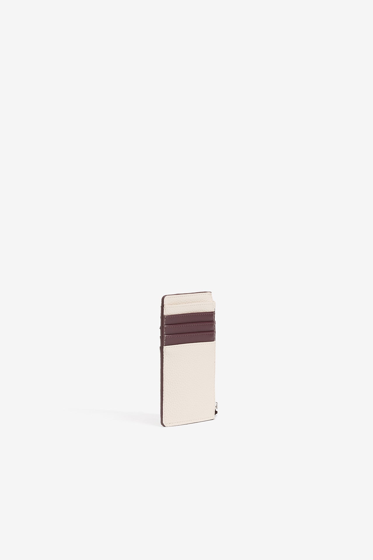 Monedero/Tarjetero Beige/Morado 4303