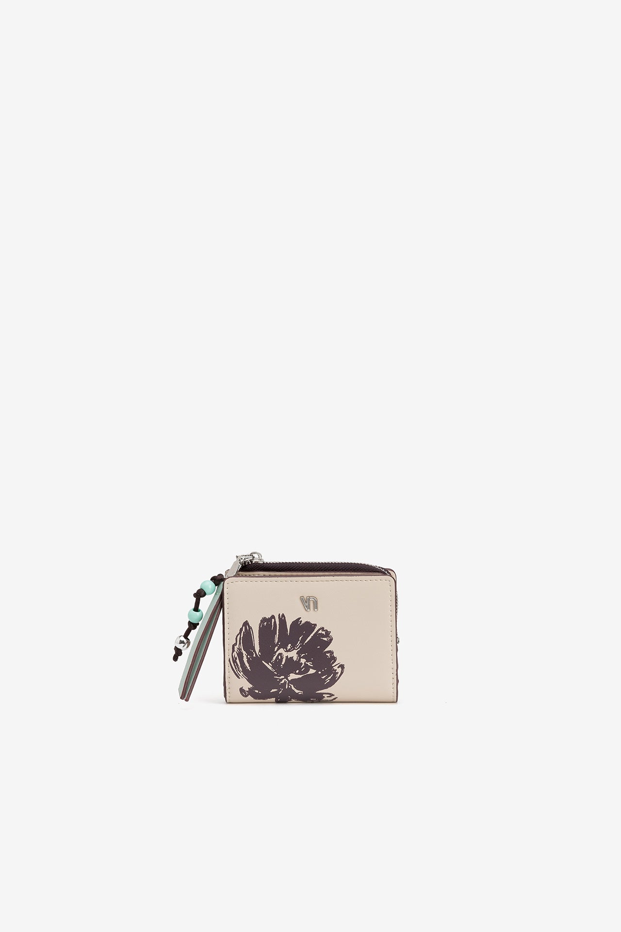 Monedero Beige Flor 4302