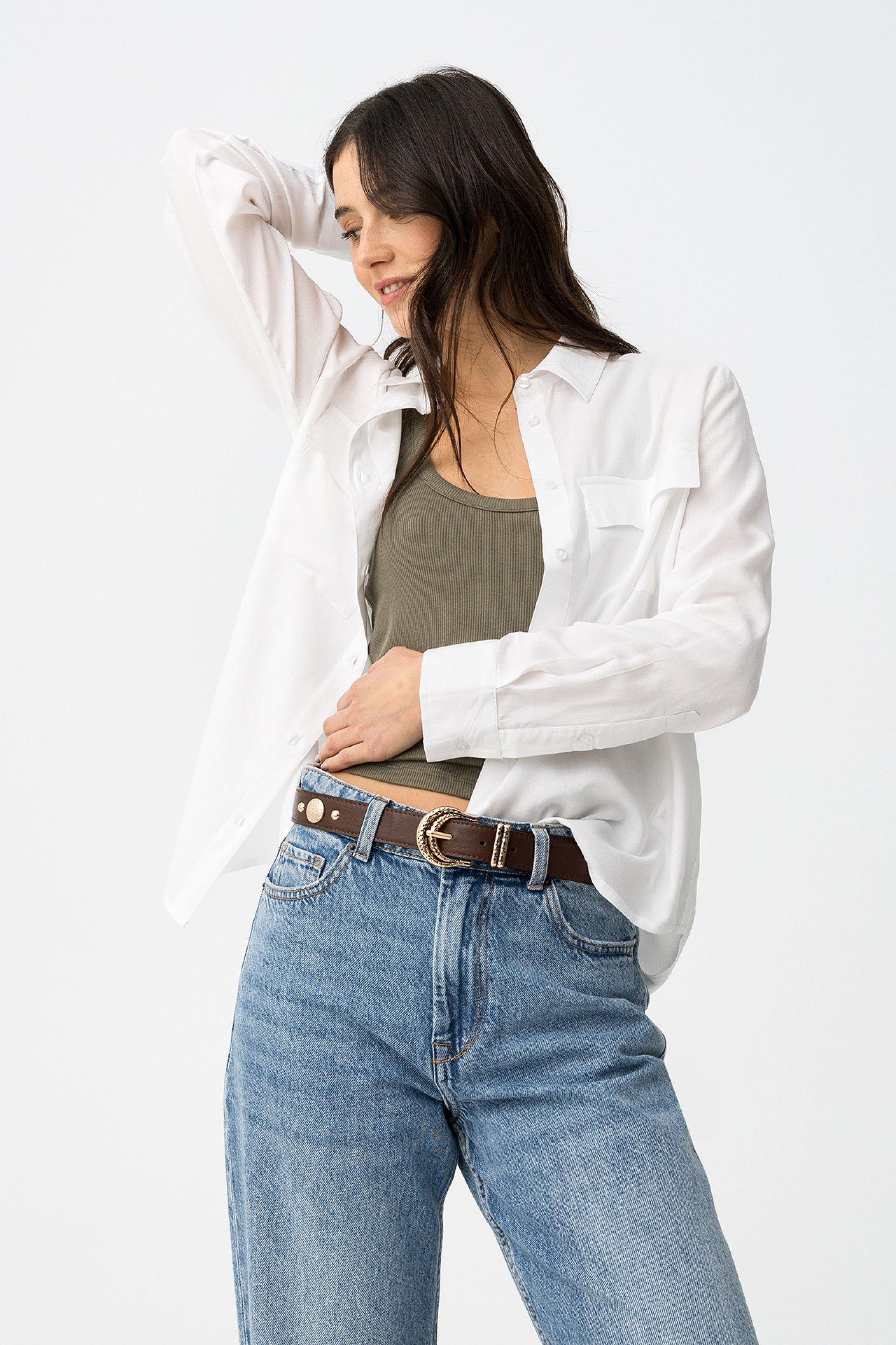 Camisa Blanca Raider