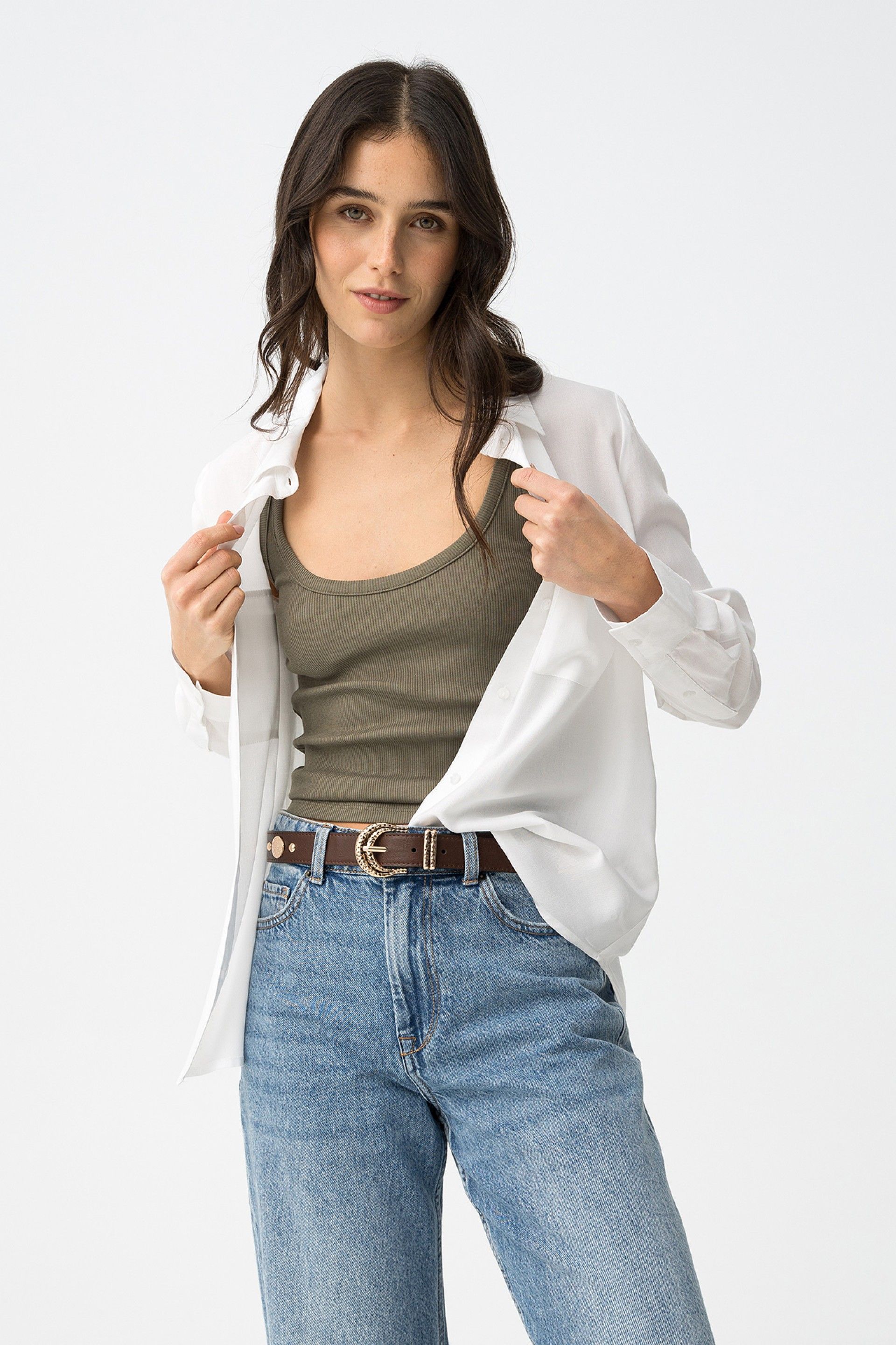 Camisa Blanca Raider