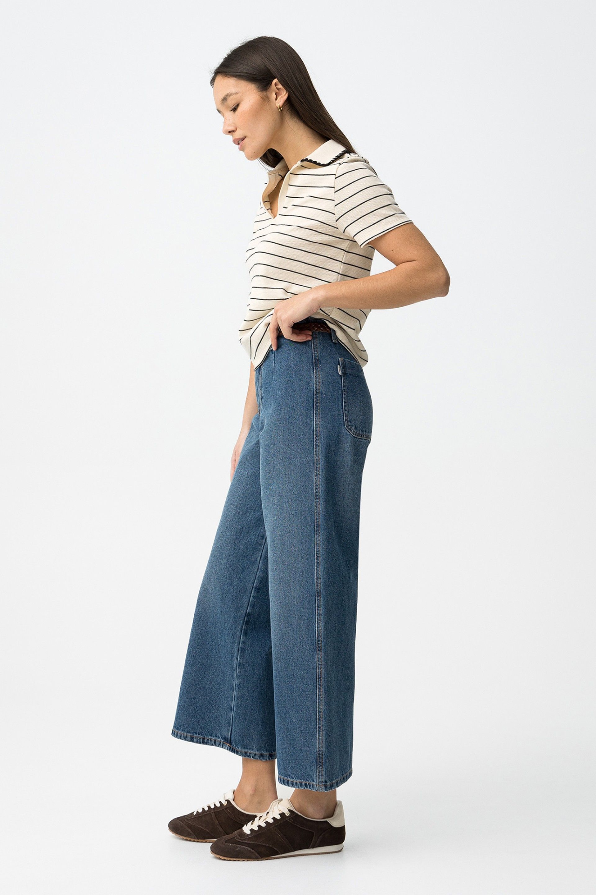 Jeans PHOEBE+ Cinturón Trenzado