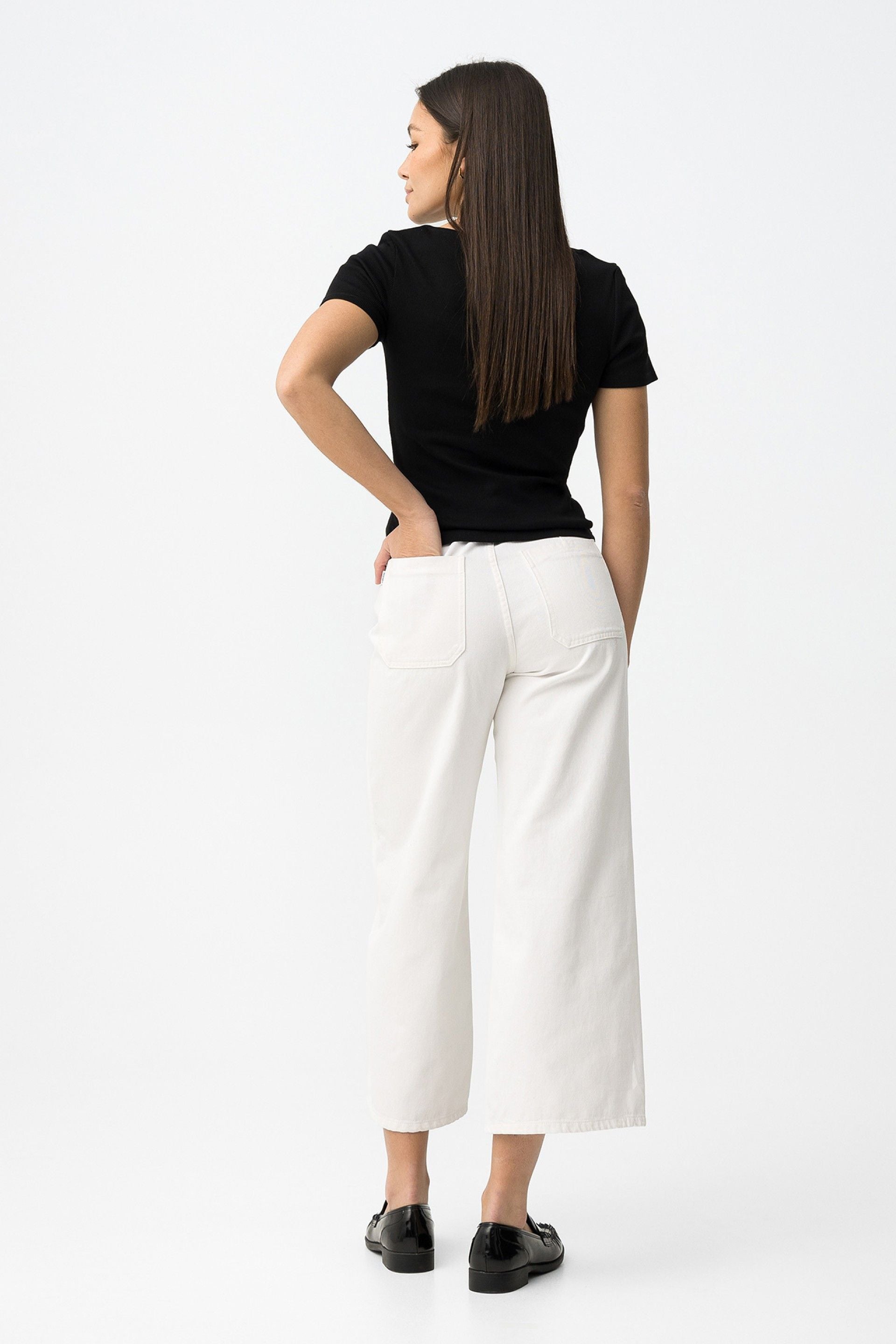 Jeans Phoebe Blanco + Cinturón