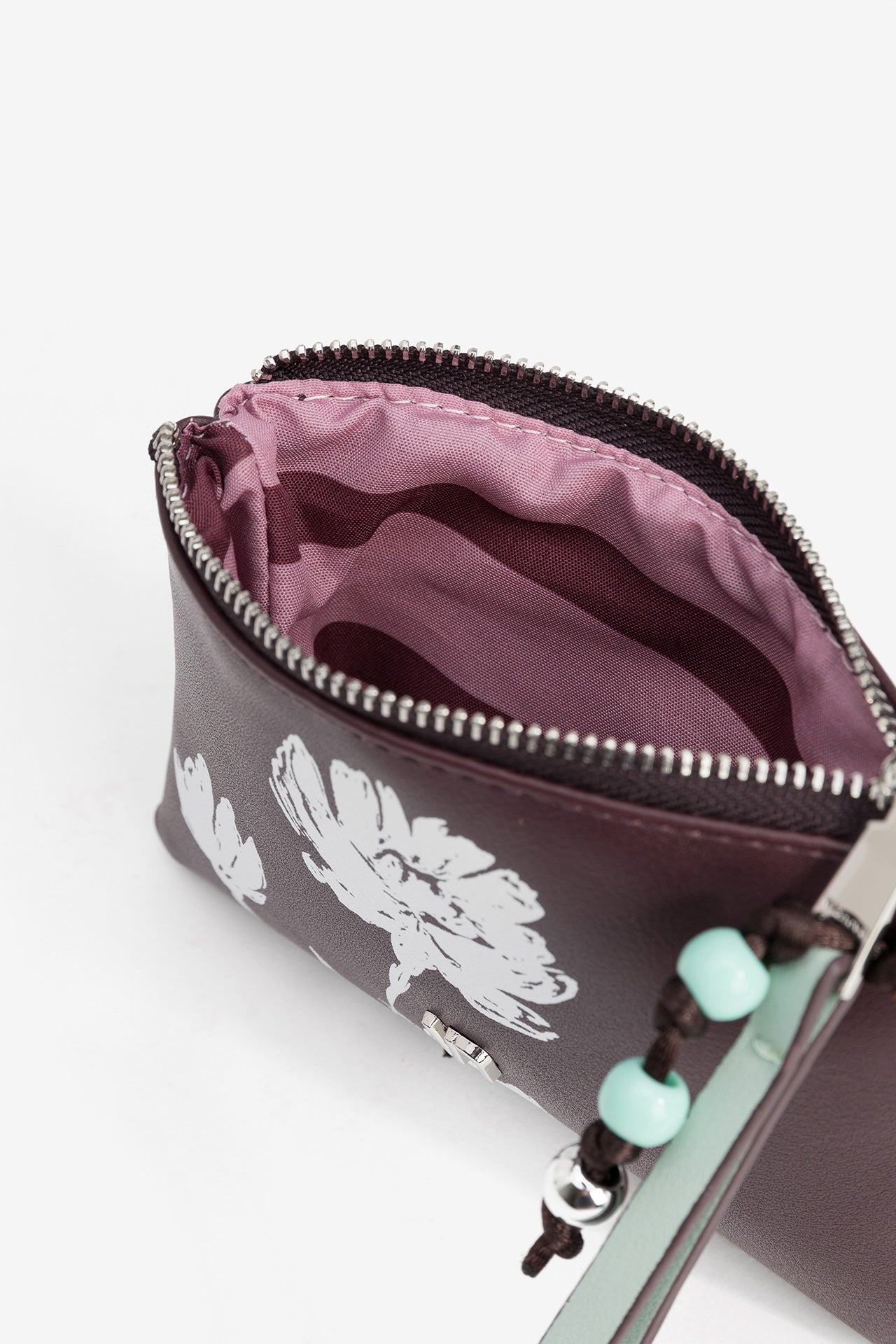 Monedero Morado Flores 4304