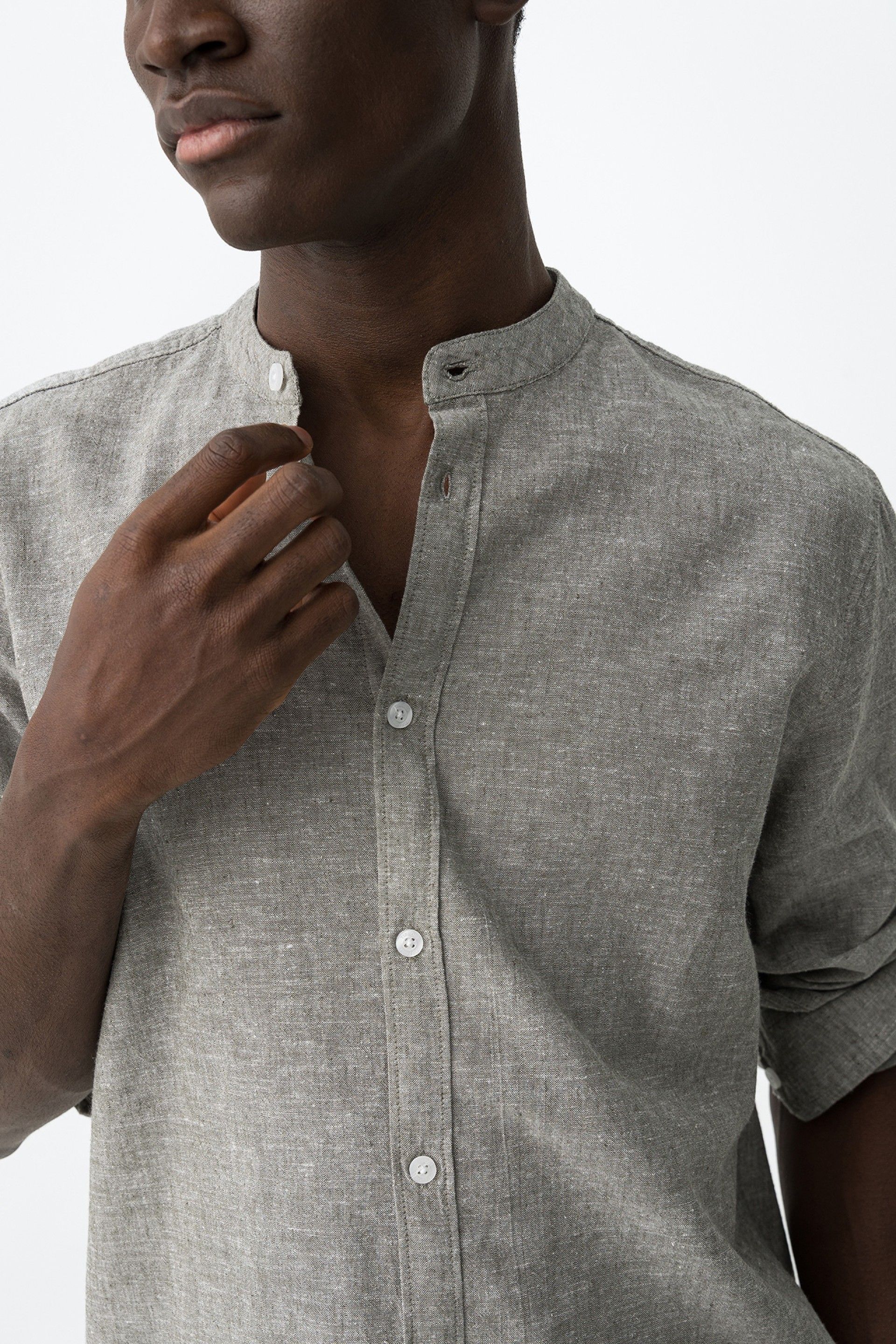Camisa Lino Bishop Verde
