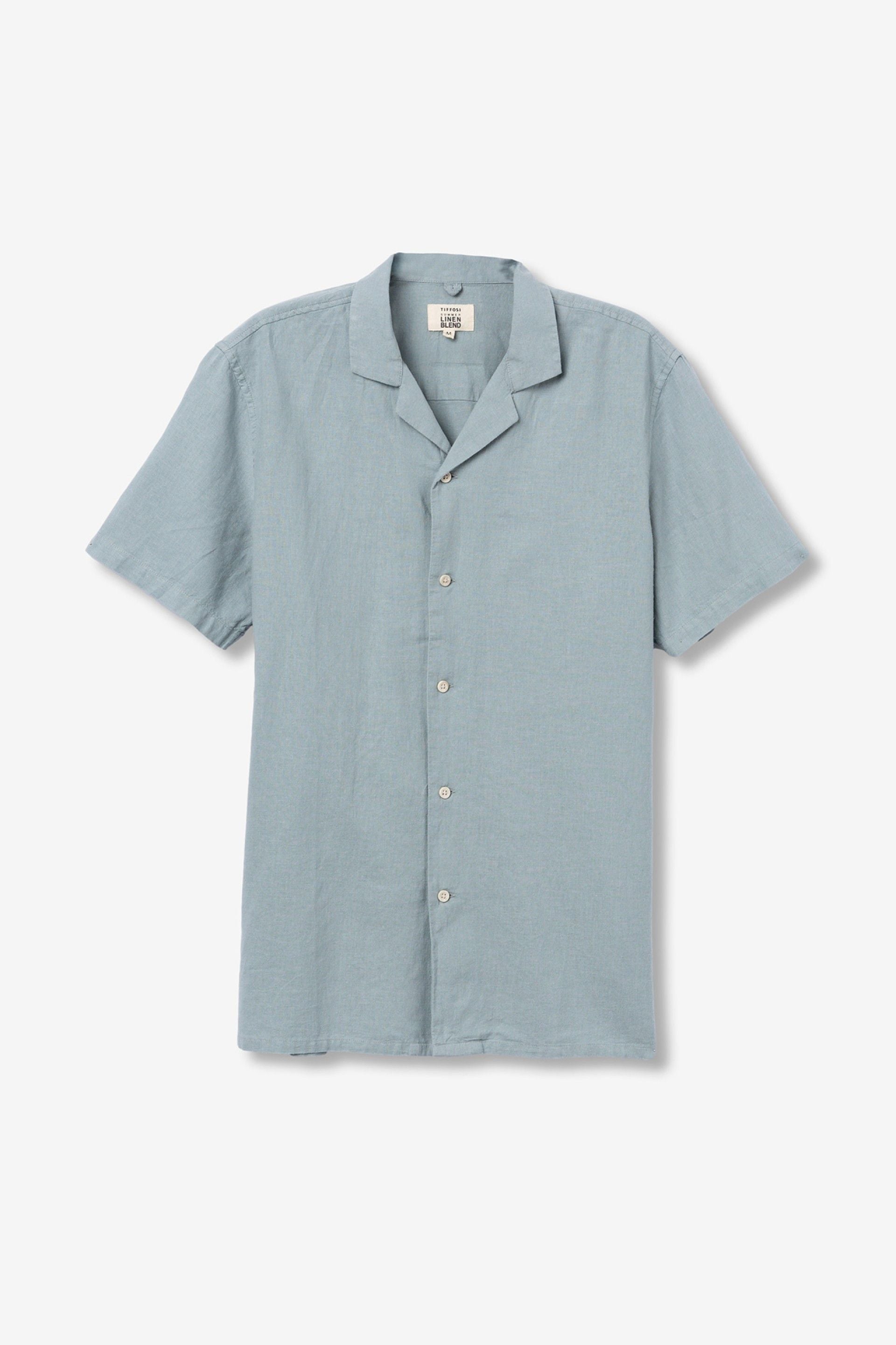 Camisa Lino Matthew Azul