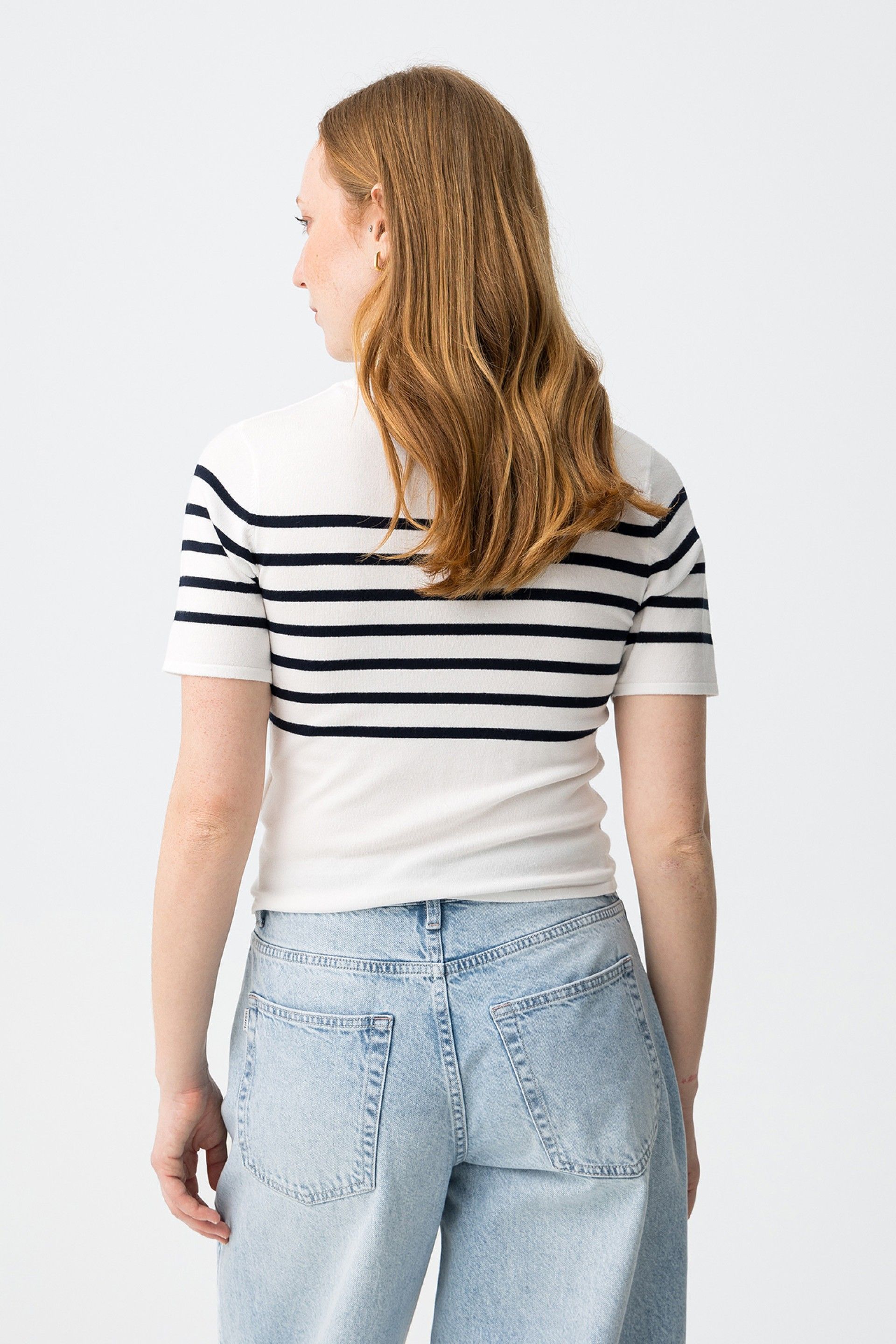 Camiseta Claudie Blanca Rayas