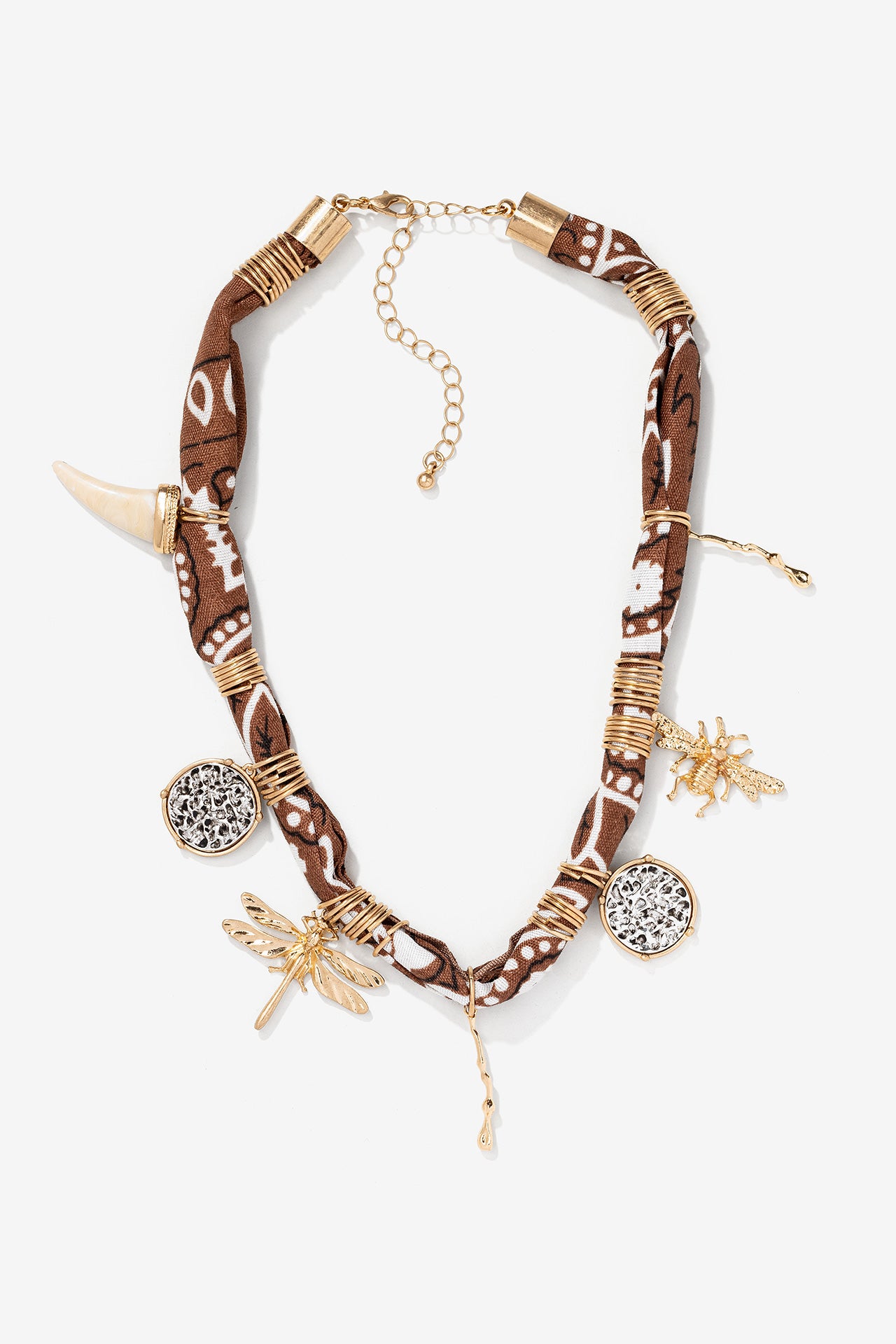 Collar Marrón Charms 3932