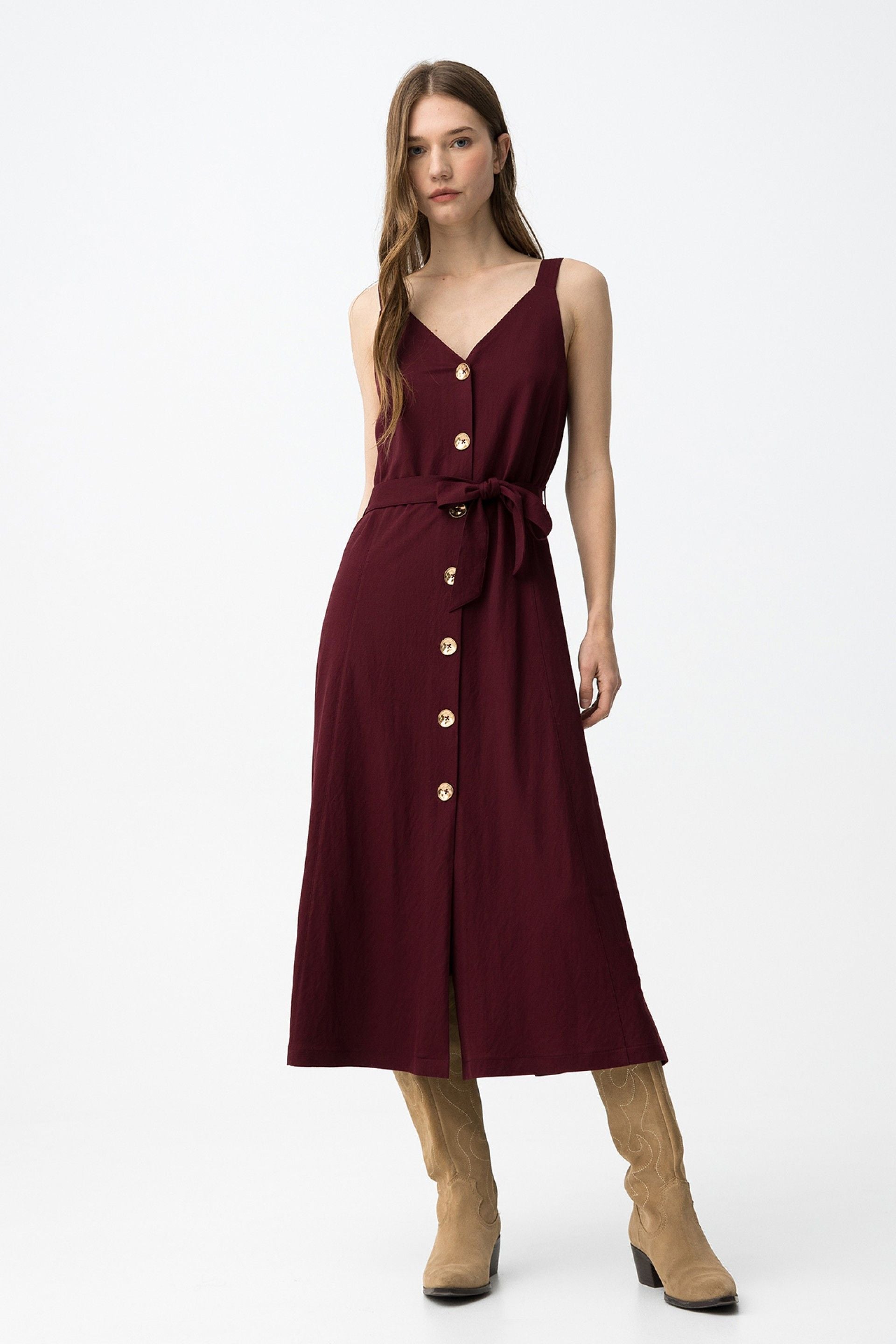 Vestido Shara Burdeos