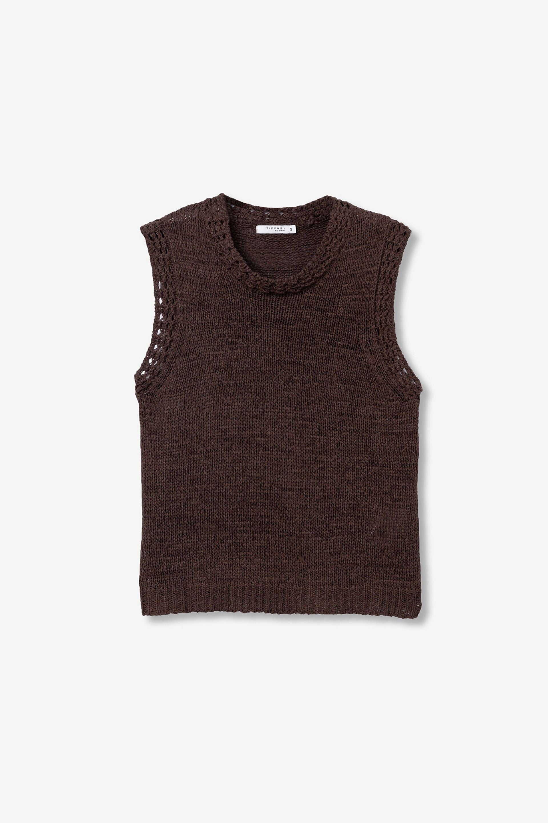 Chaleco Punto Baella Chocolate