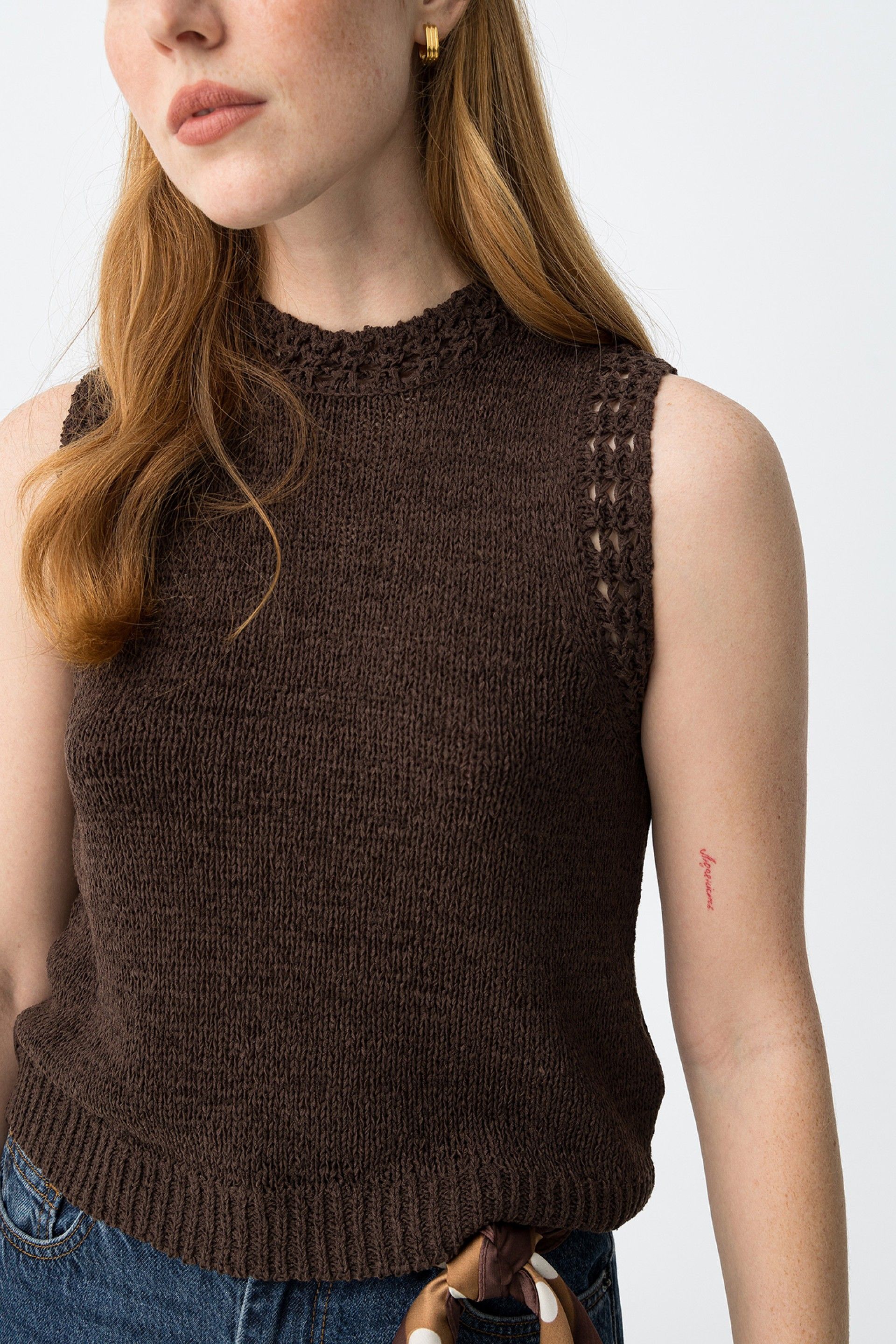 Chaleco Punto Baella Chocolate