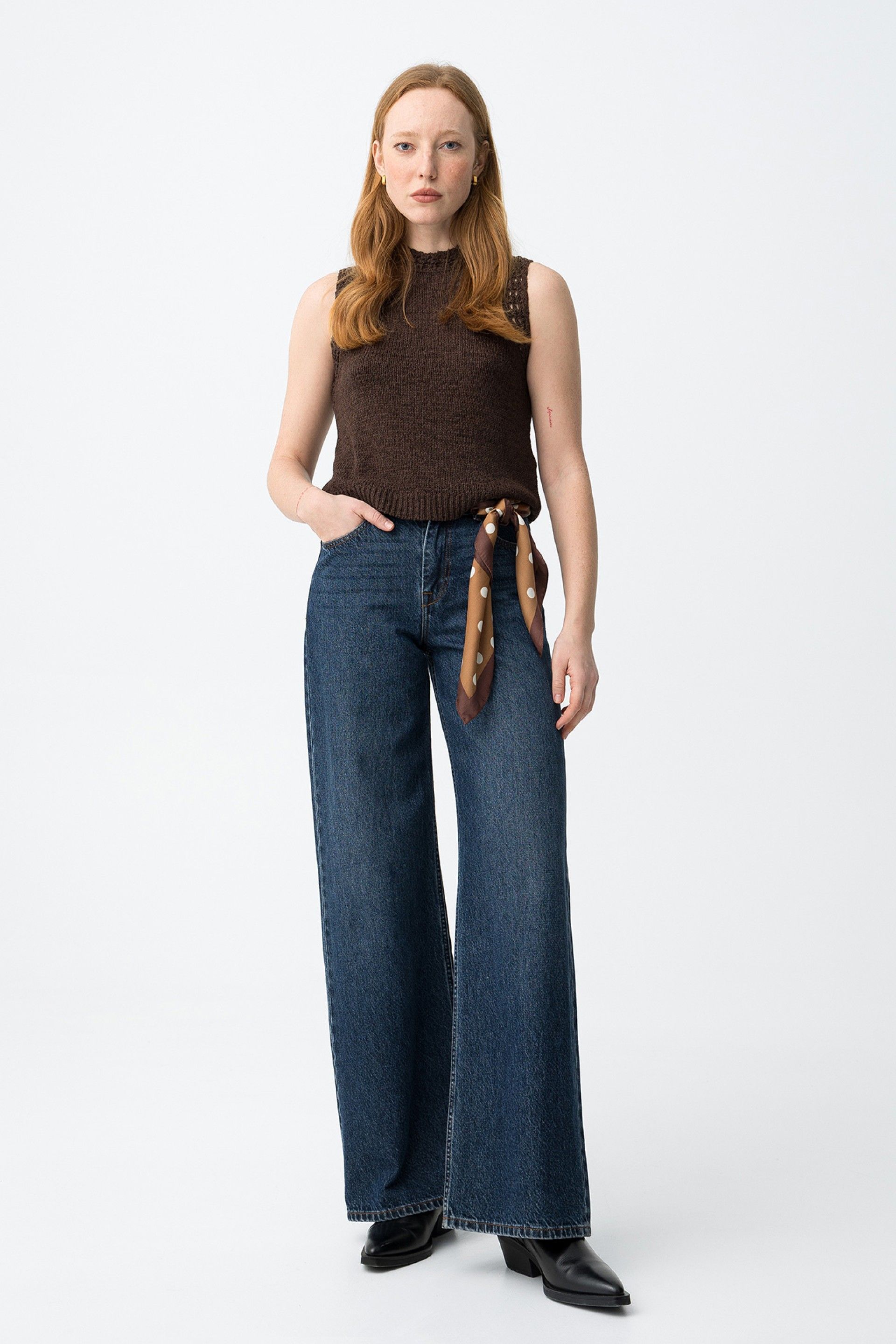 Chaleco Punto Baella Chocolate