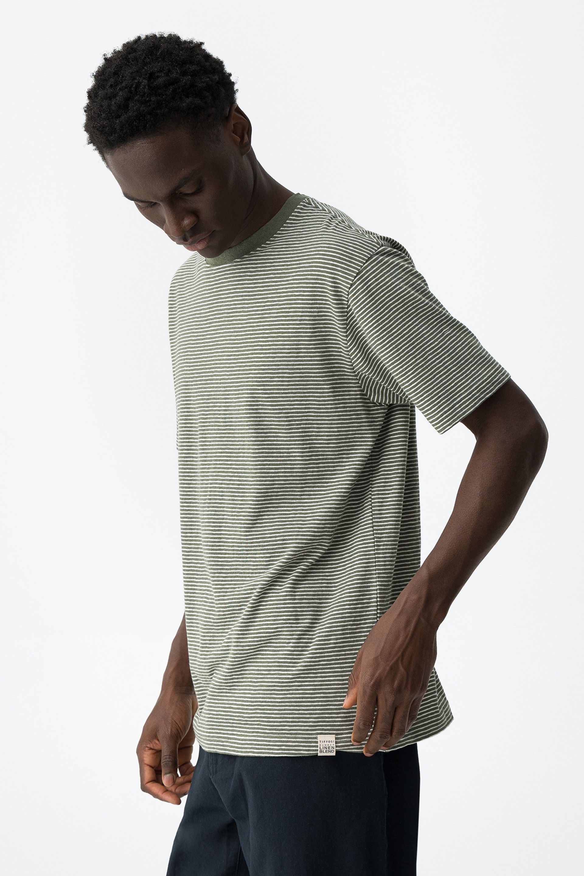 Camiseta Fox Rayas Verde