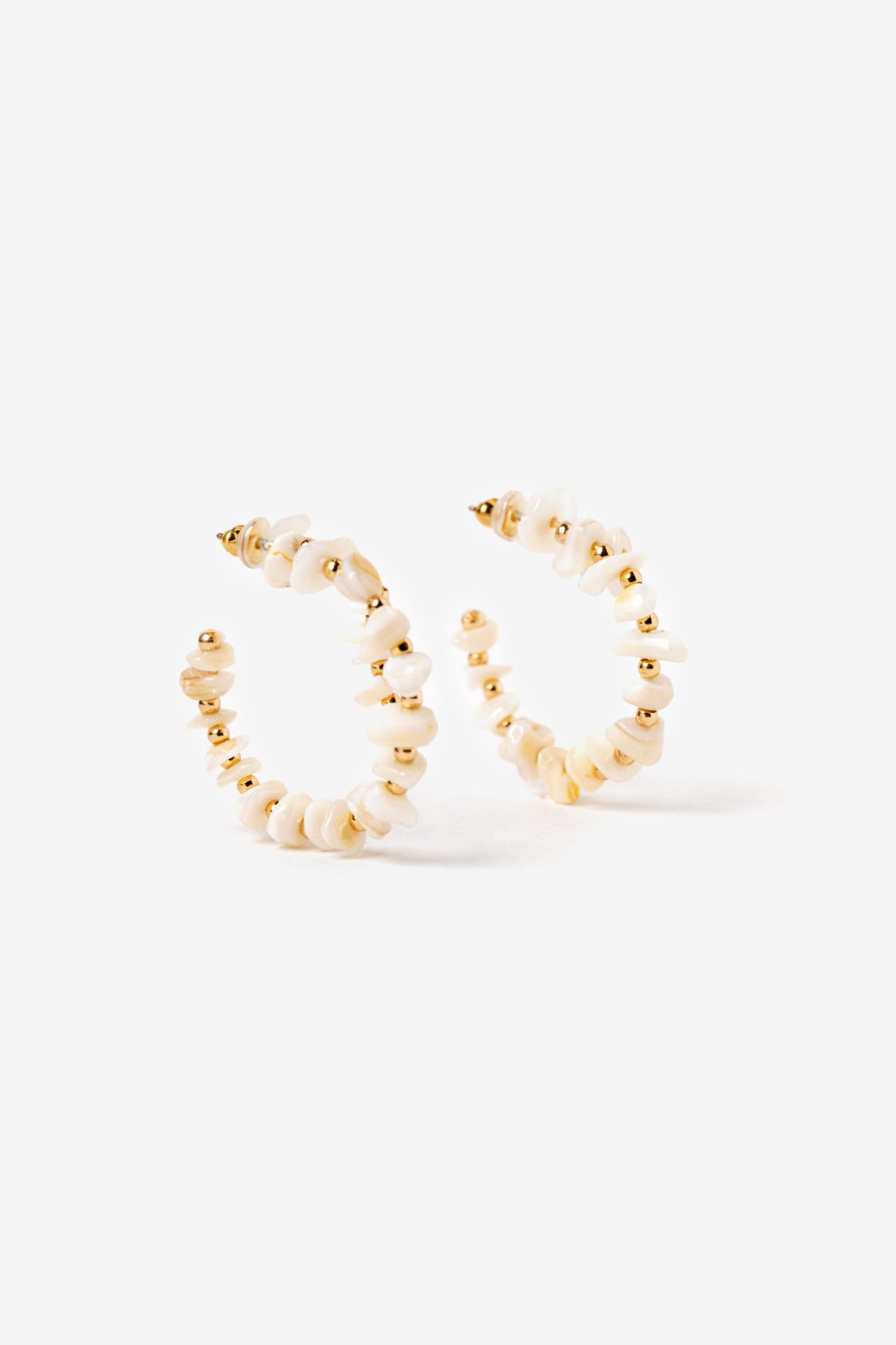 Pendientes Piedras Blancas 9622