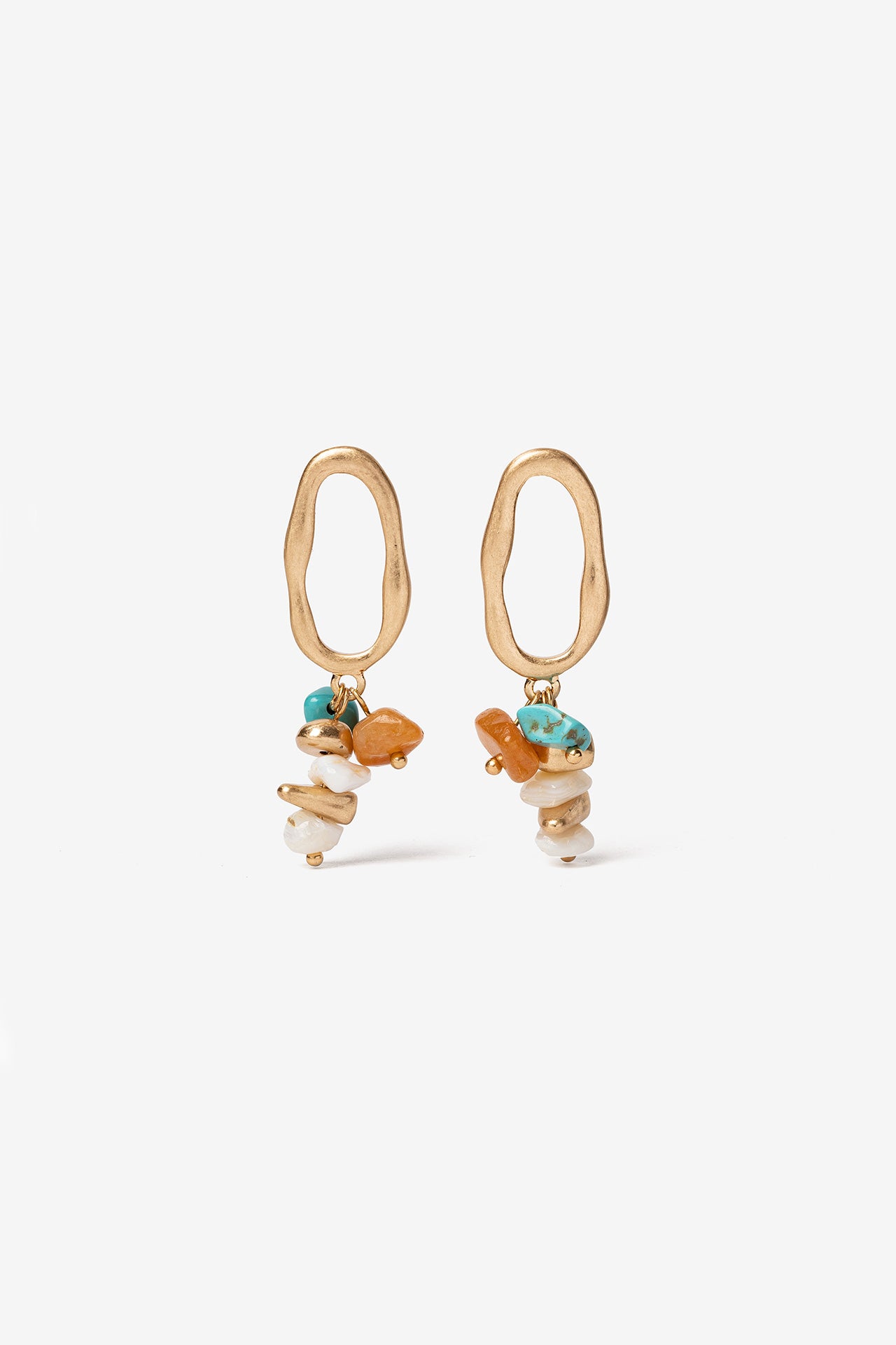 Pendientes Dorados Caribe 10378