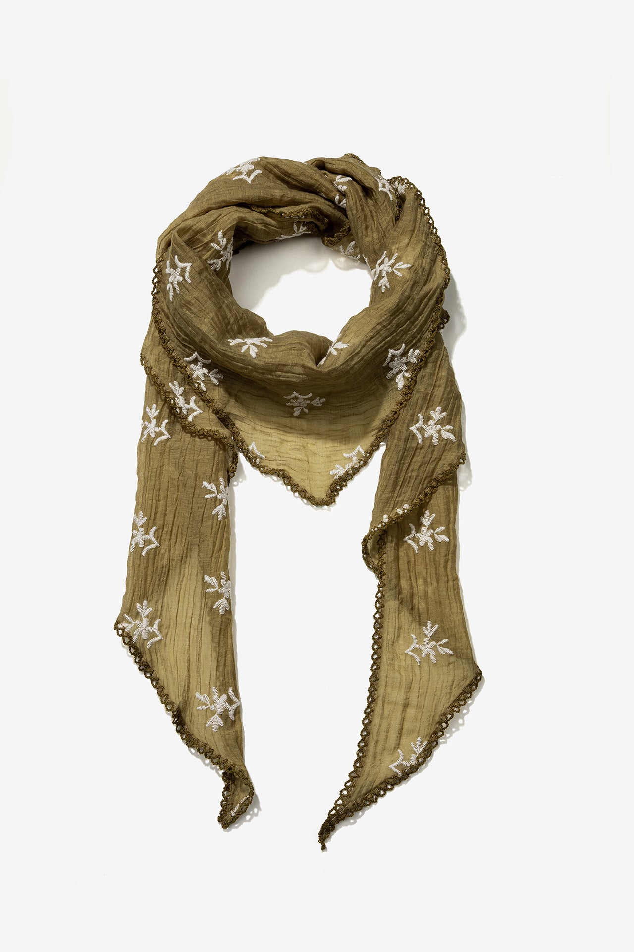 Pañuelo Bordado Khaki 2657