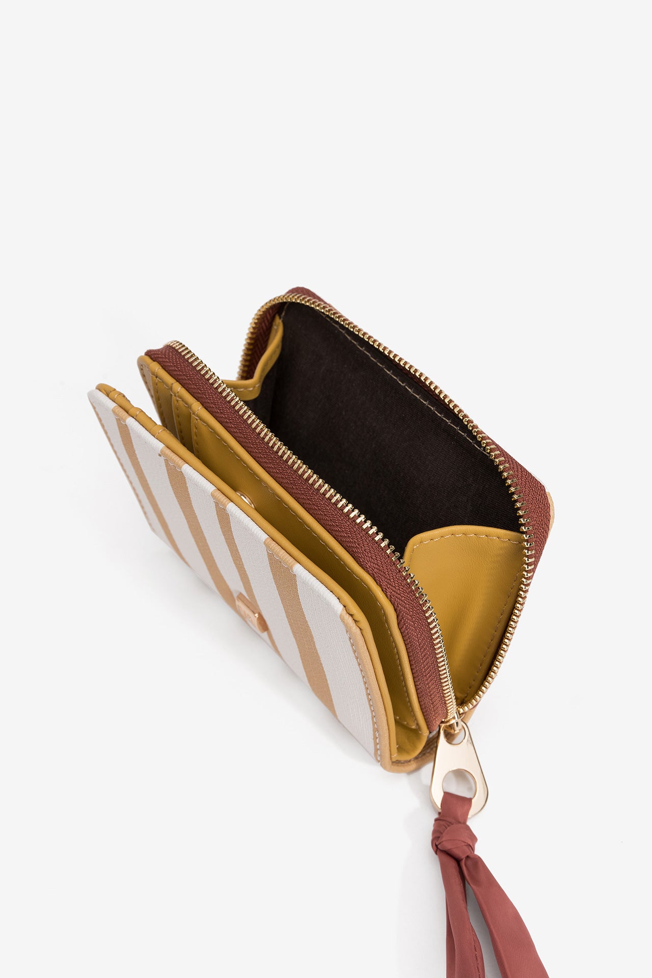 Monedero Rayas Crudo/Mostaza 3603