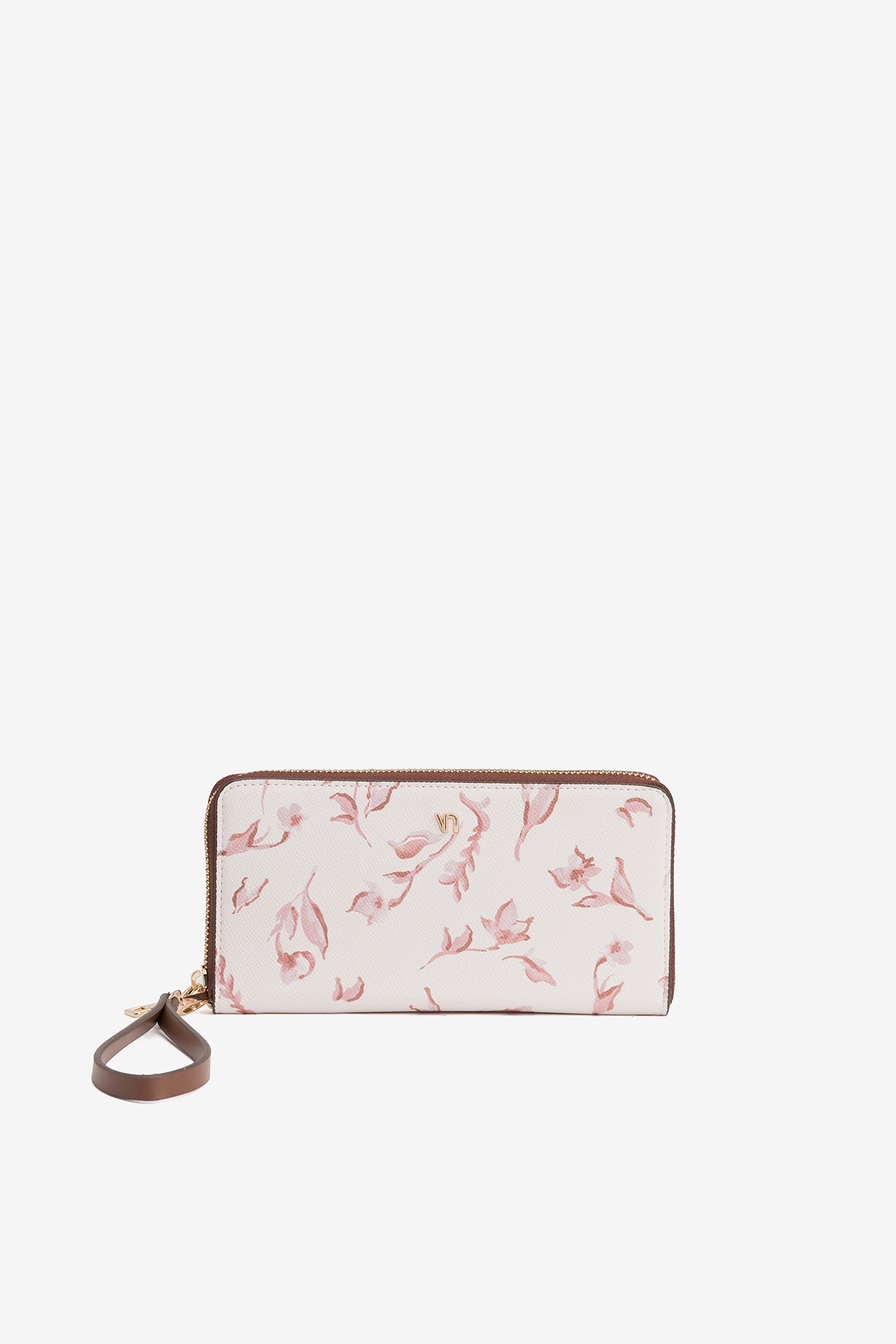 Monedero Grande Rosa Floral 4382