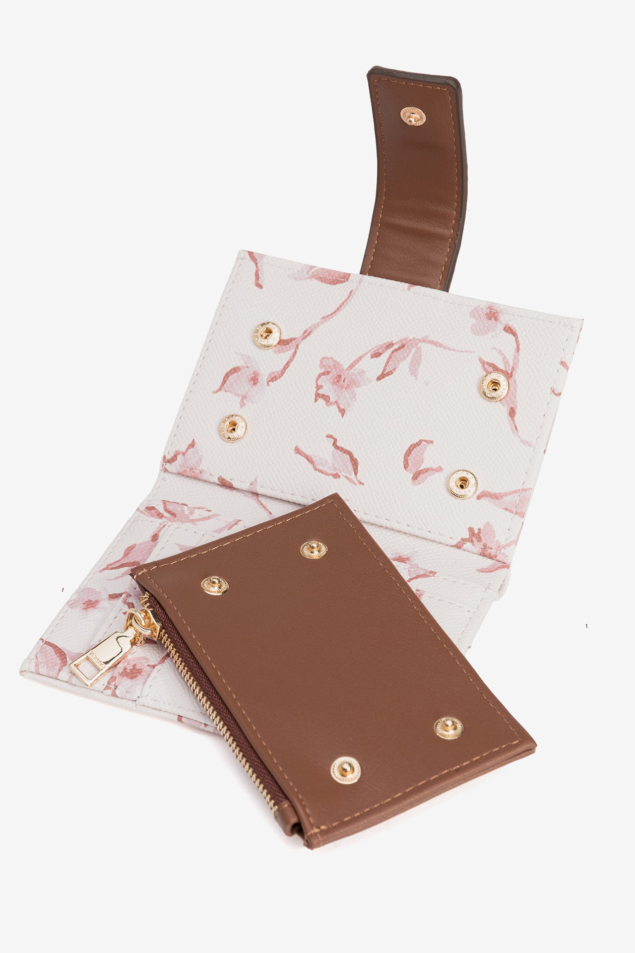 Monedero/Tarjetero Rosa Floral 4315