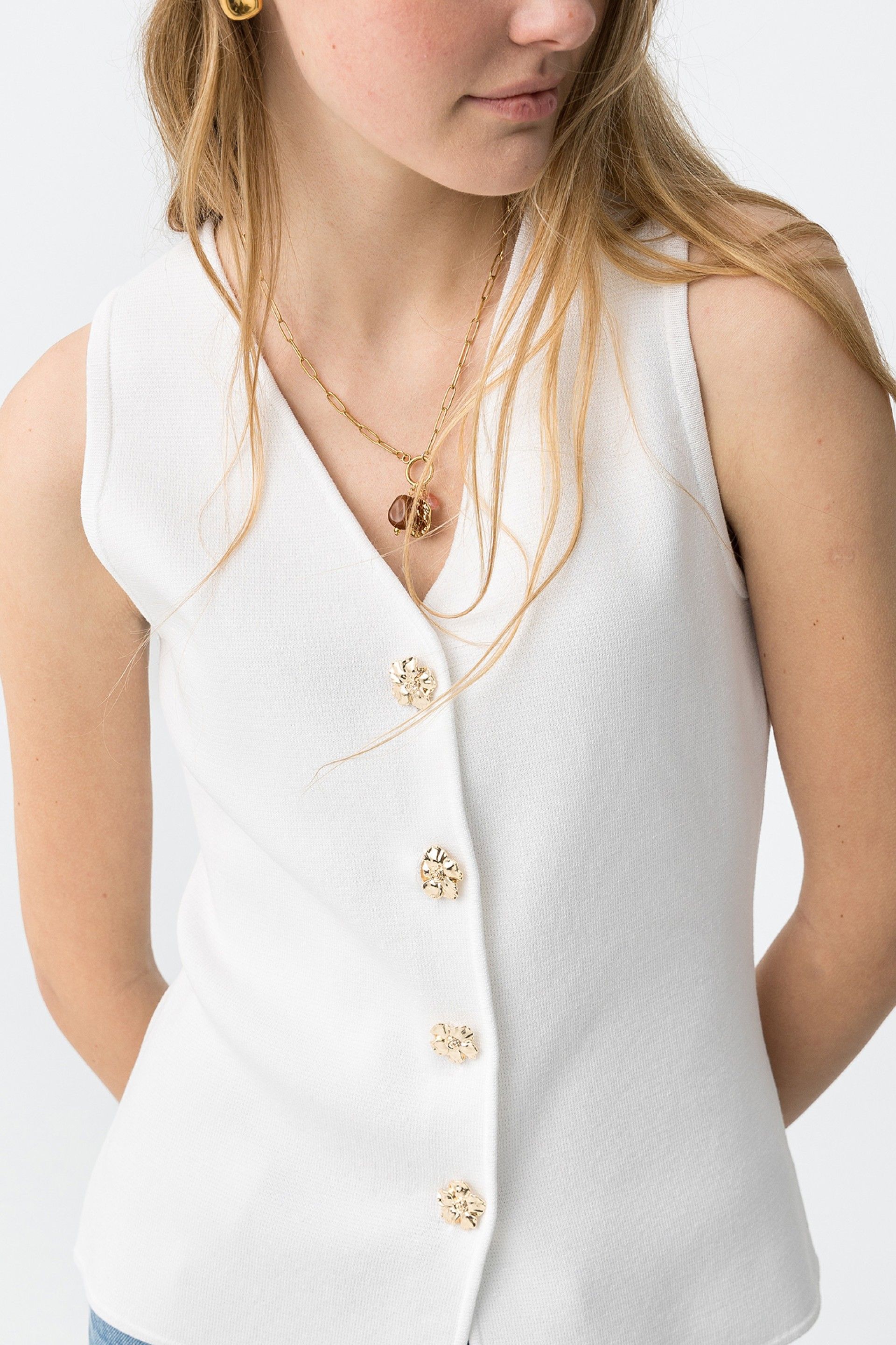 Chaleco Fleur Blanco