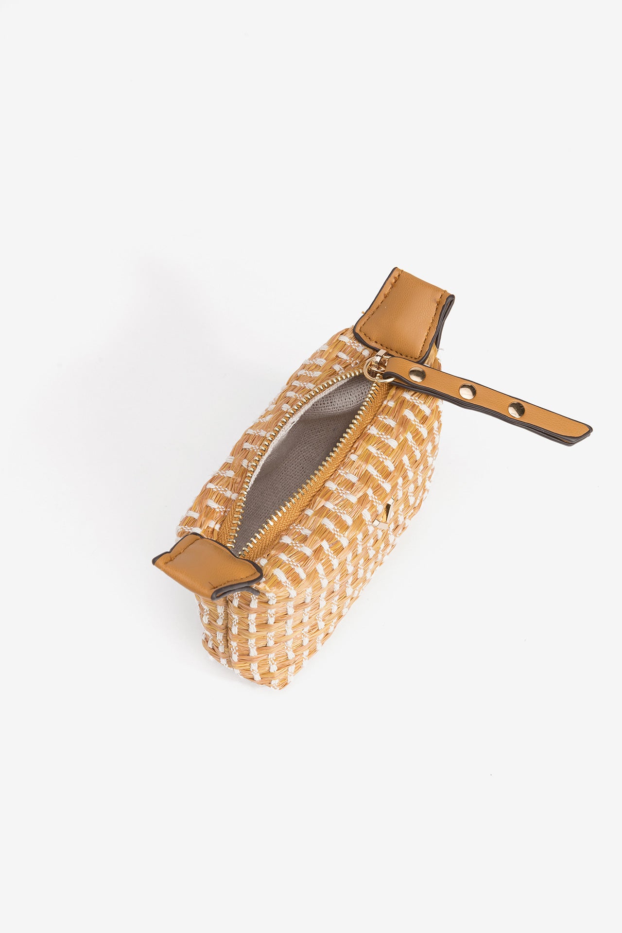 Monedero Rafia Amarillo 4389