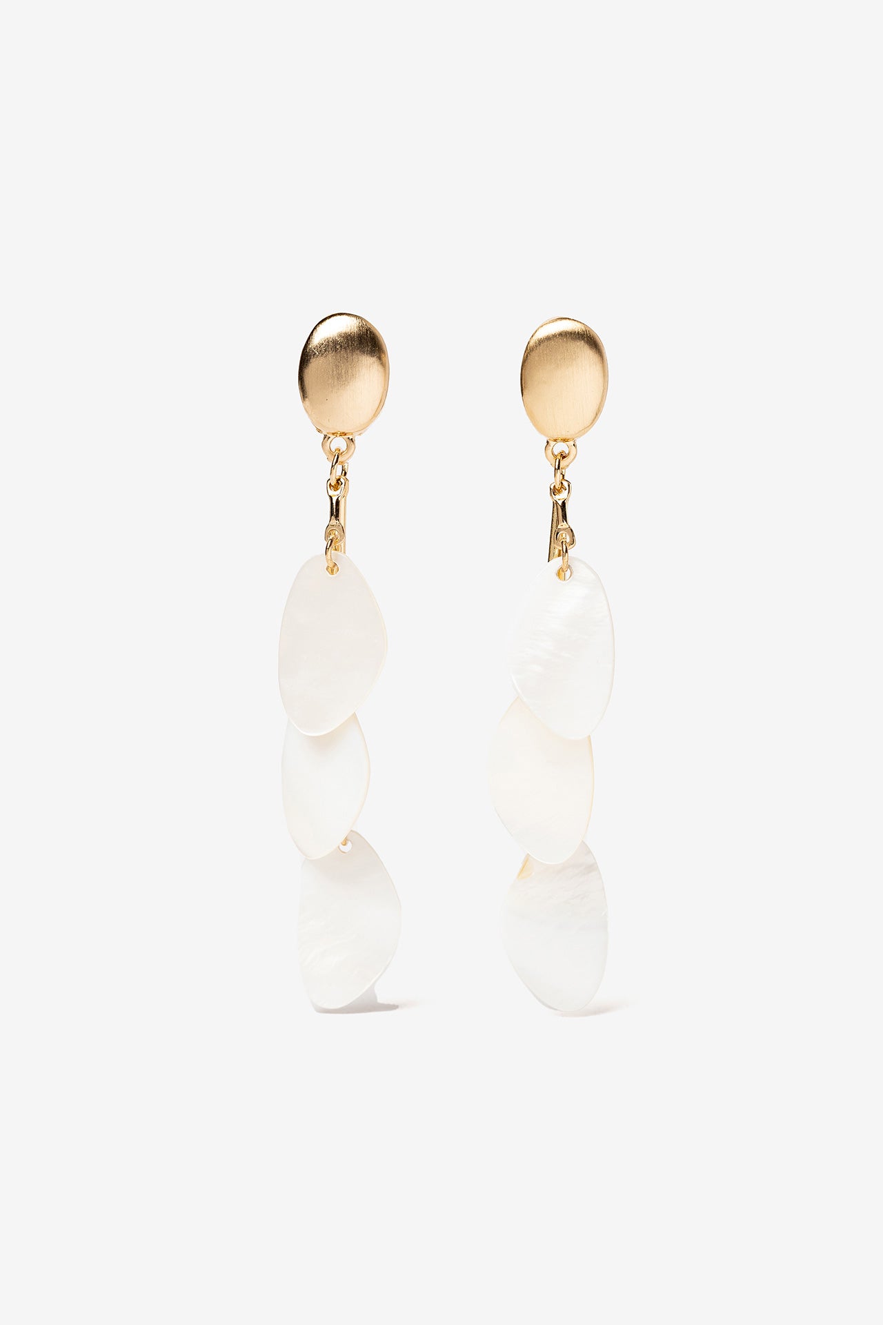 Pendientes Dorados/Crudo Aura 10335