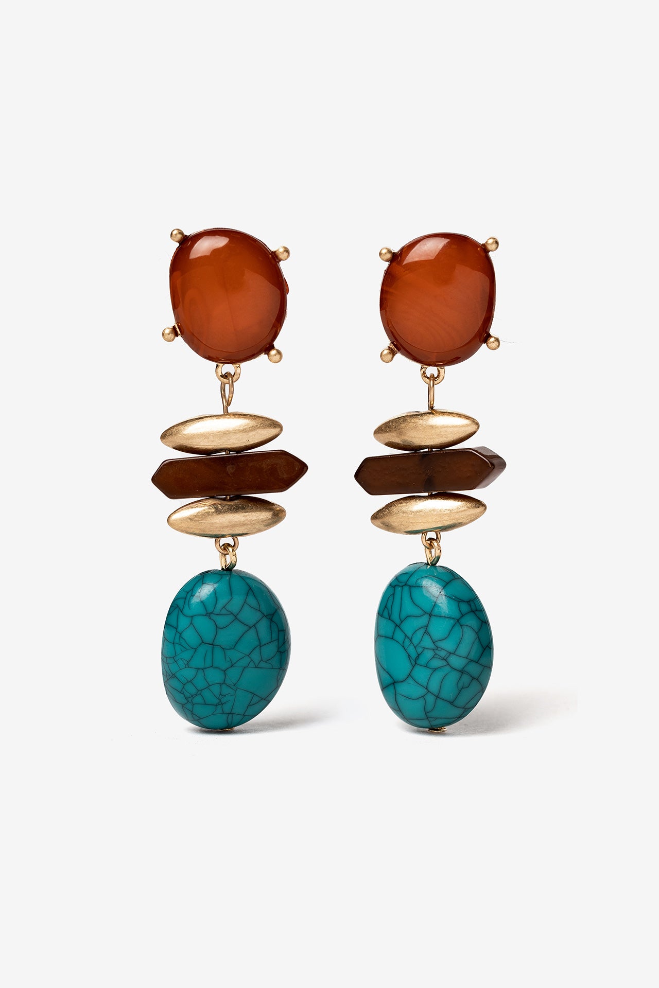 Pendientes Piedra Turquesa 10515
