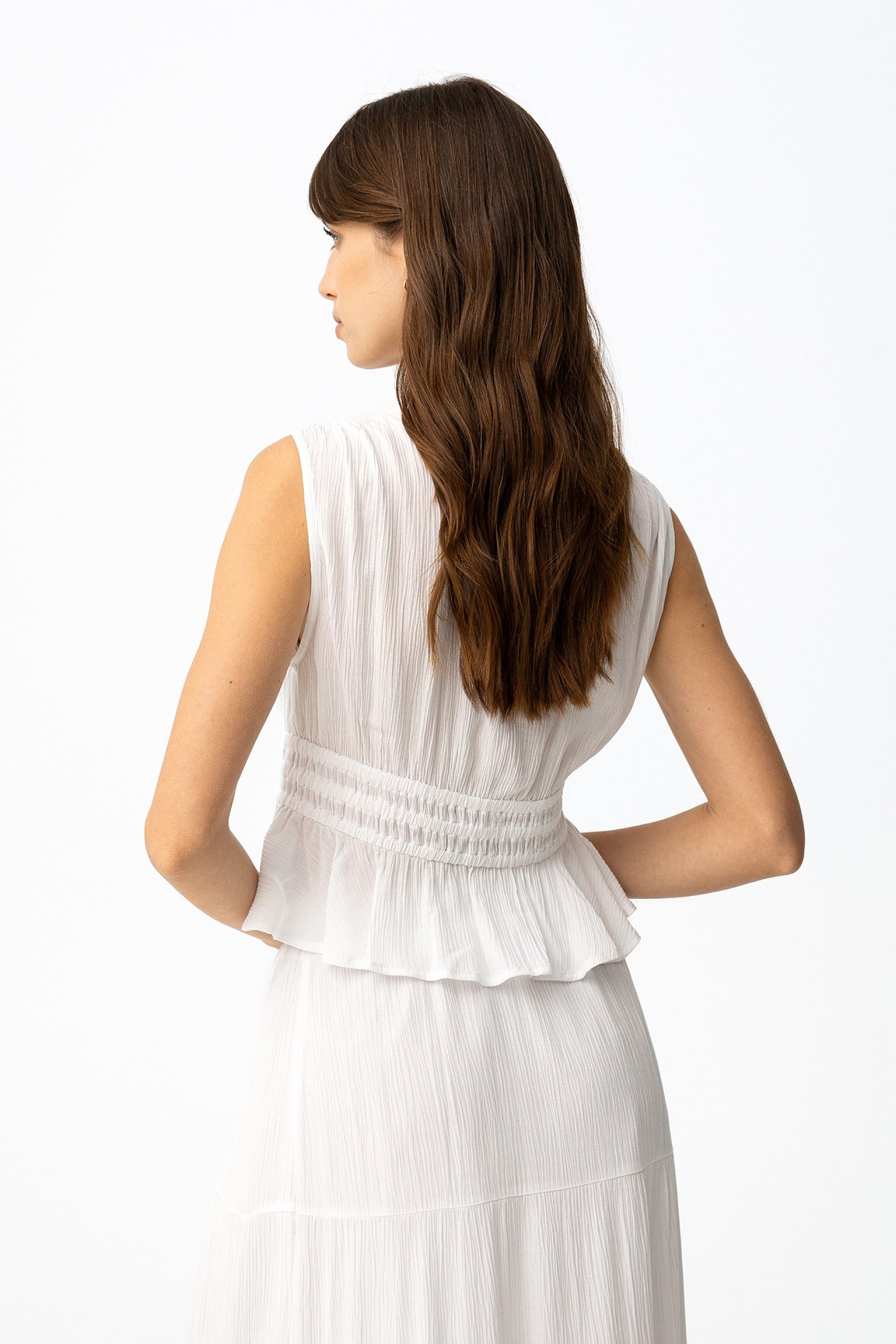 Blusa Camponesa Blanco