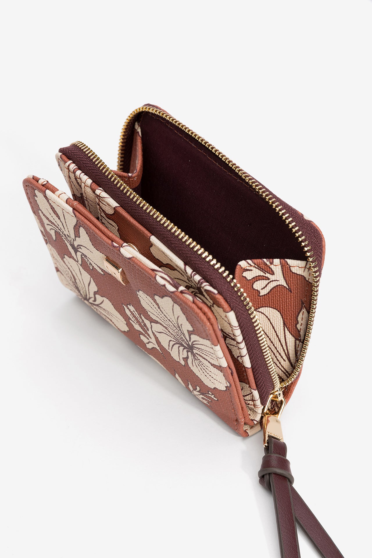 Monedero Floral Teja 4406