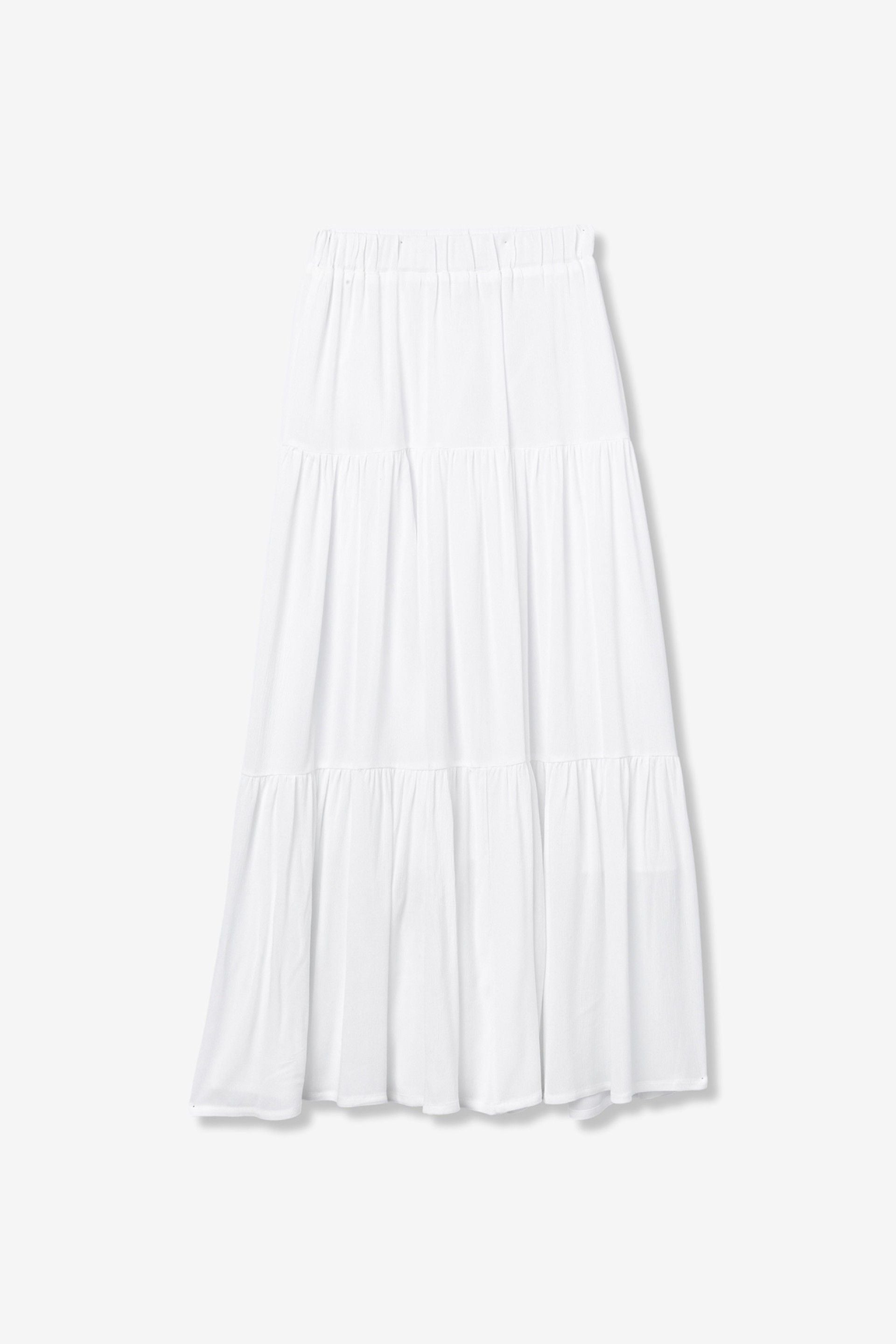 Falda Larga Camponesa Blanca