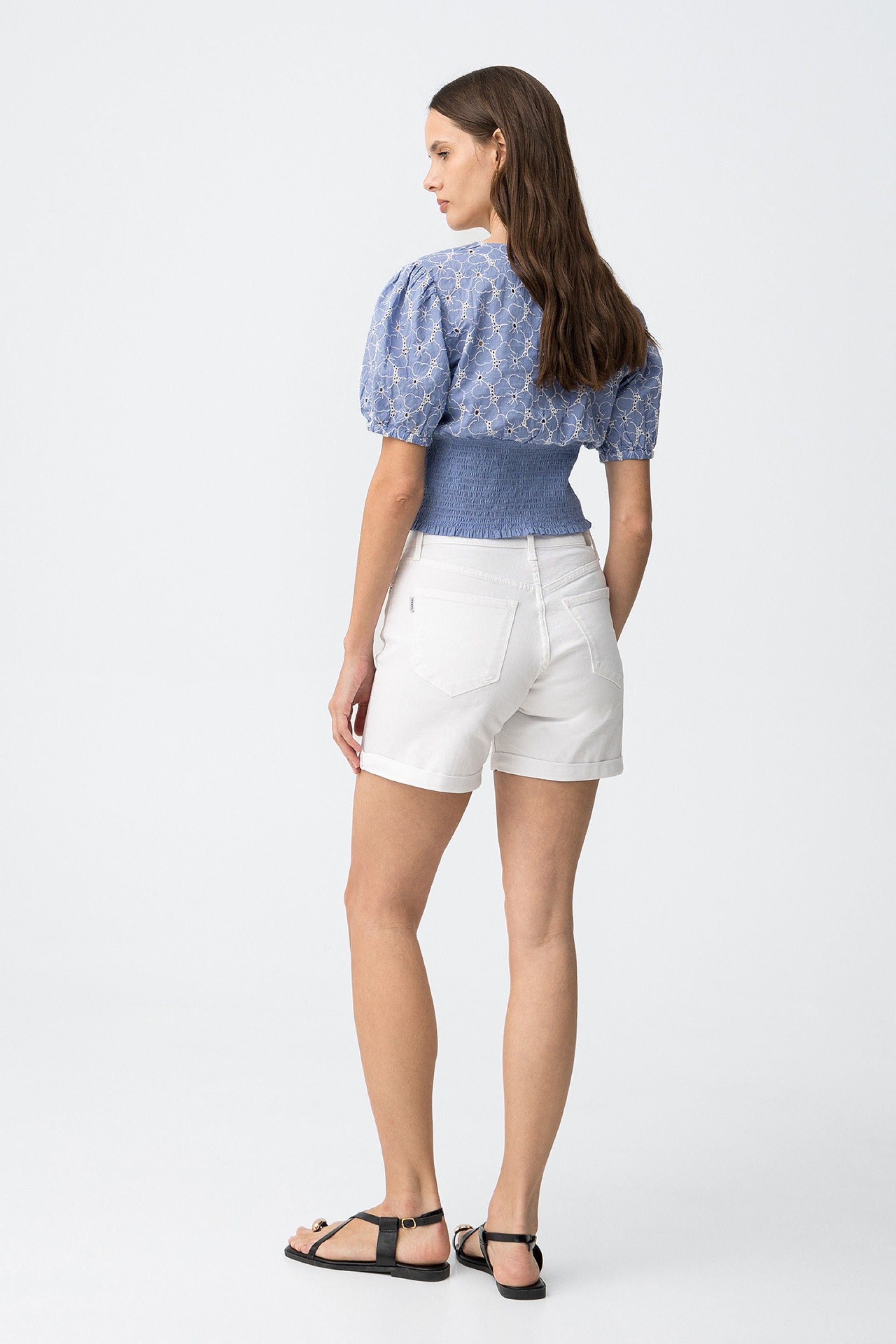 Jeans Corto Rachel 50 Blanco