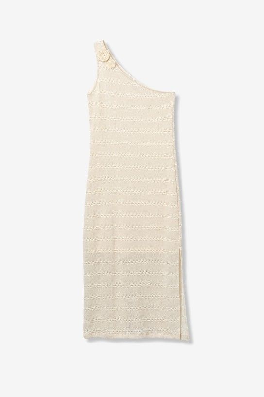 Vestido Crochet Vullaby Crudo