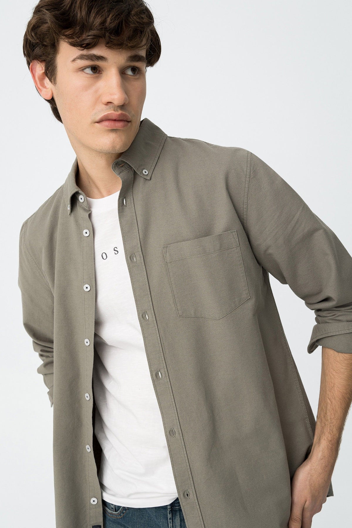 Camisa Khaki Tommy