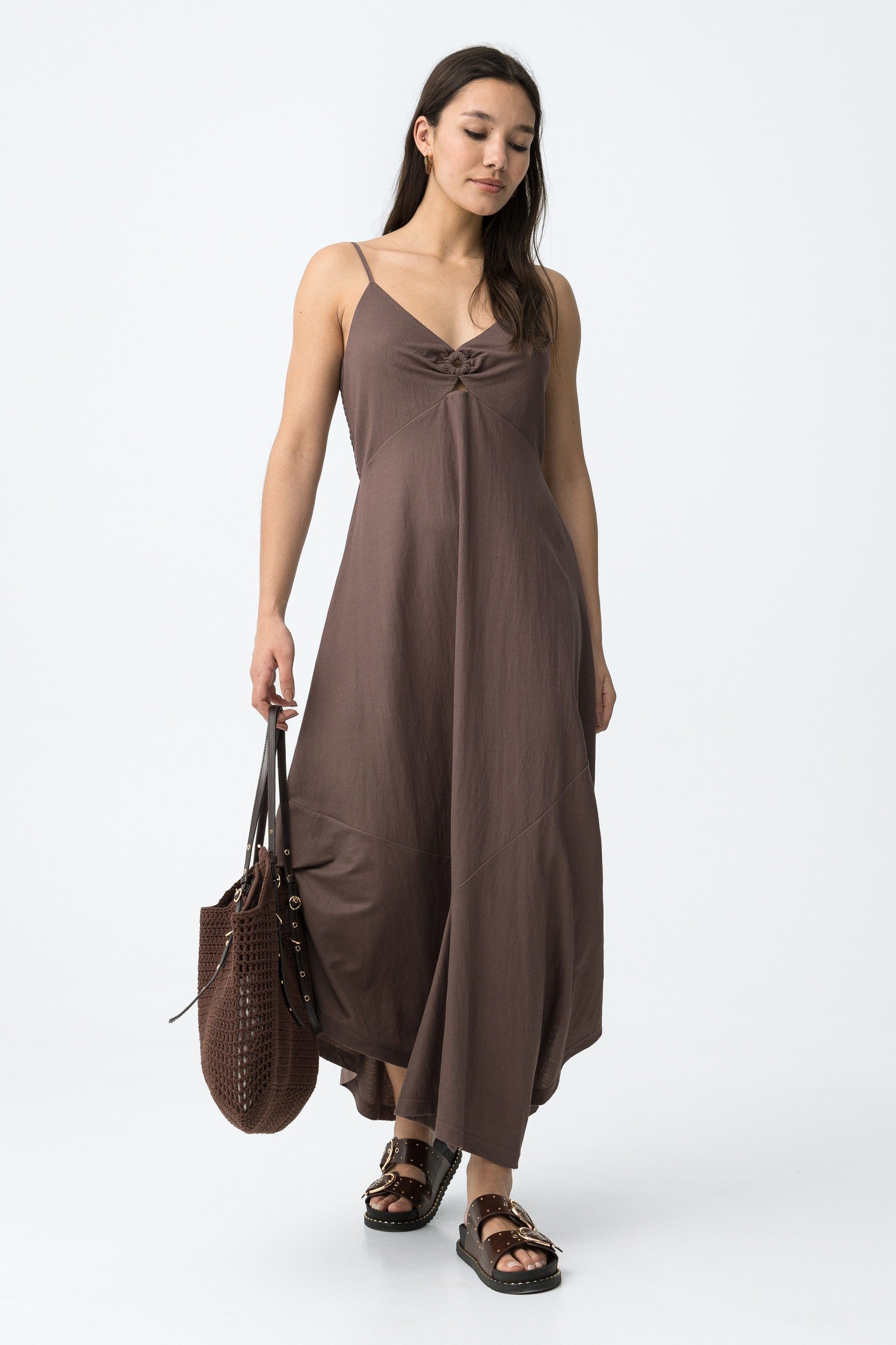 Vestido Aggron Marrón