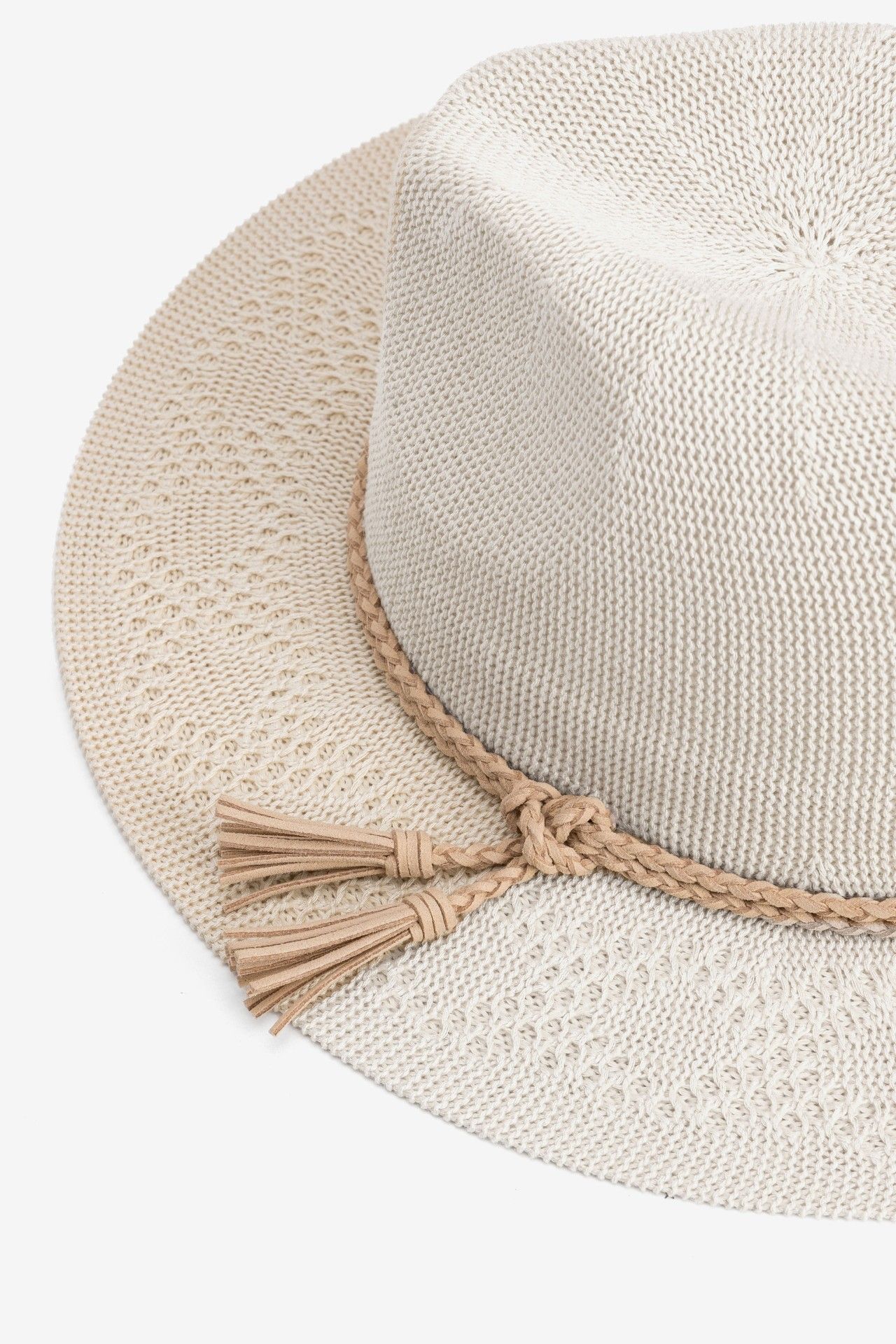 Sombrero Crudo Cinta Trenzada 449