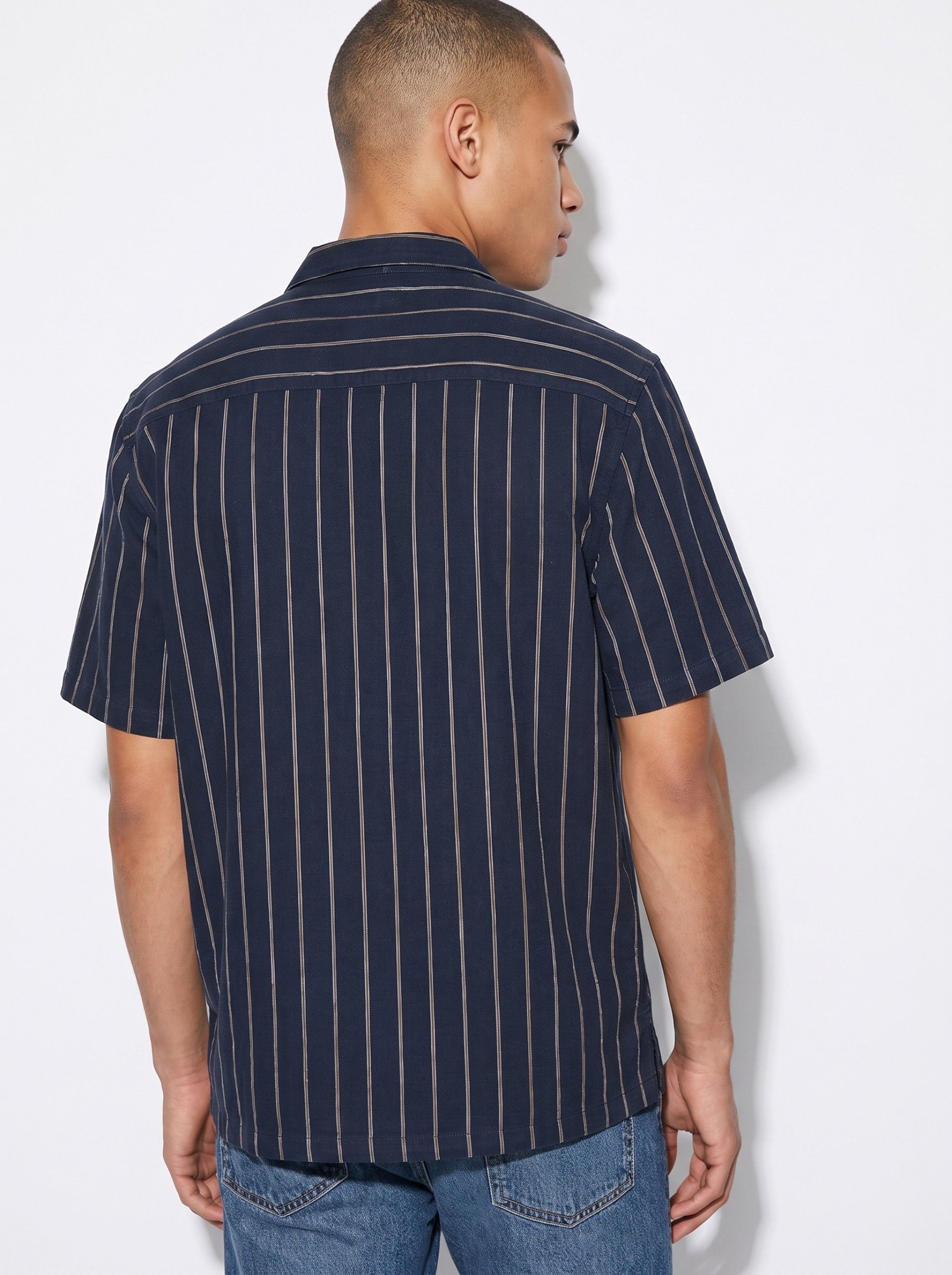 Camisa Rayas Sevilla Marino