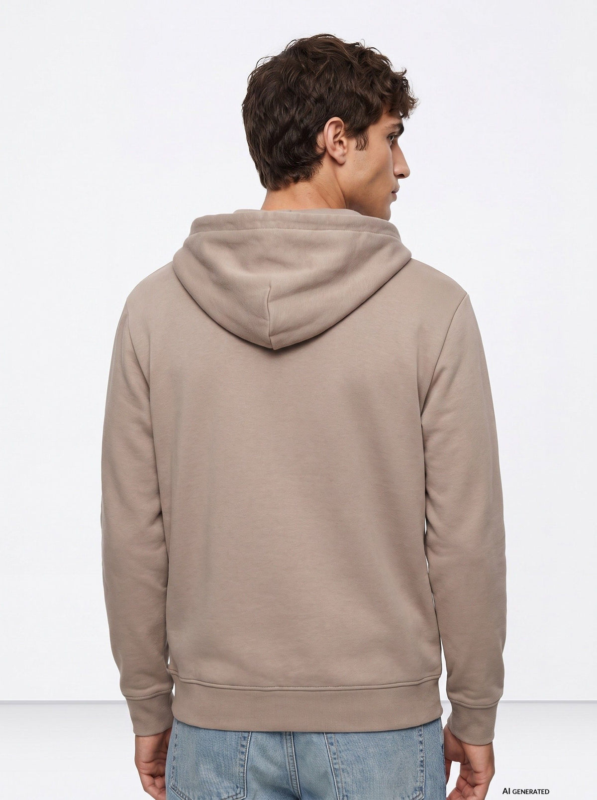 Sudadera Cremallera James Beige