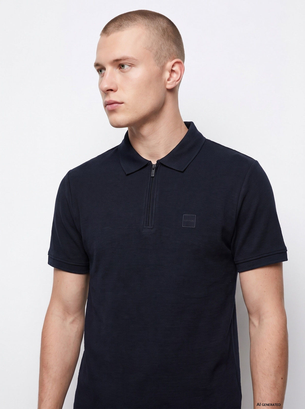 Polo Cremallera Luke Marino