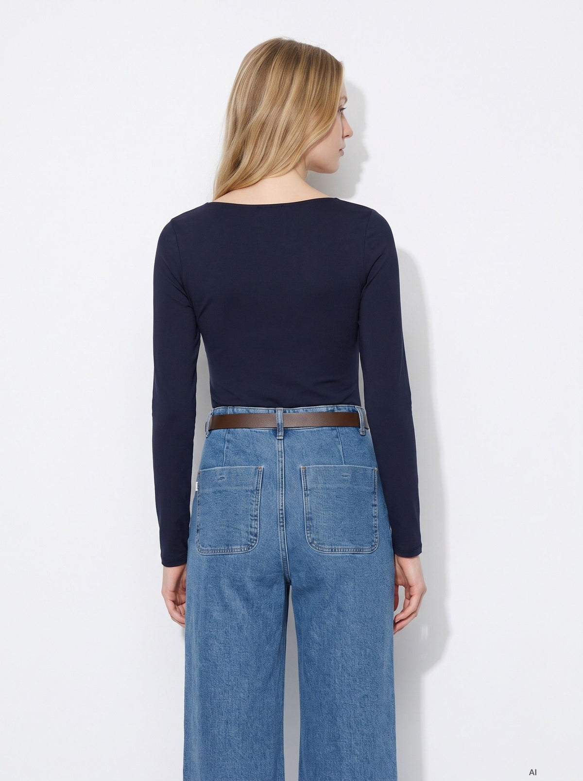 Top Teedra Azul Marino