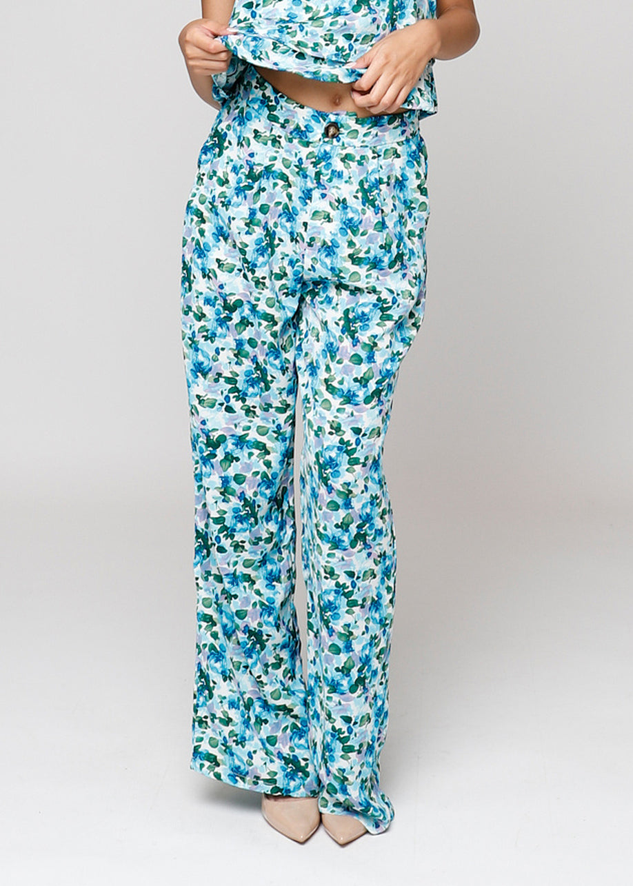 Pantalón Lea Largo Azul