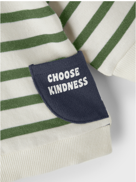 Sudadera Rayas Verde