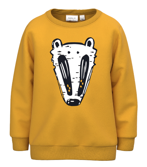 Sudadera Tejón Mostaza