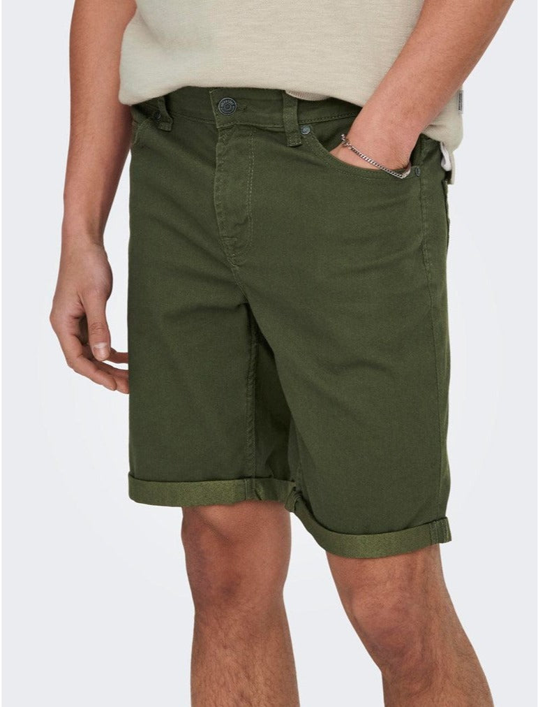 Pantalón Corto Ply Verde Oliva