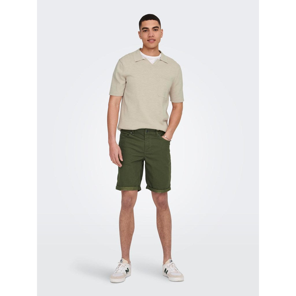 Pantalón Corto Ply Verde Oliva