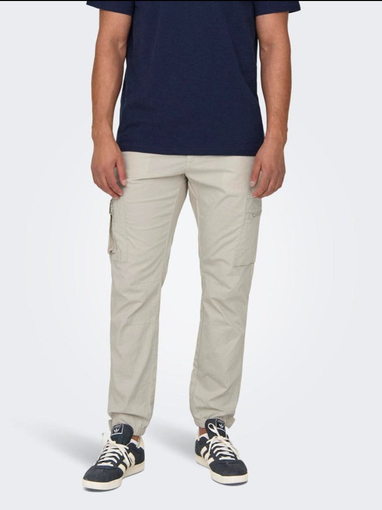 Pantalón Cargo 0147 Beige