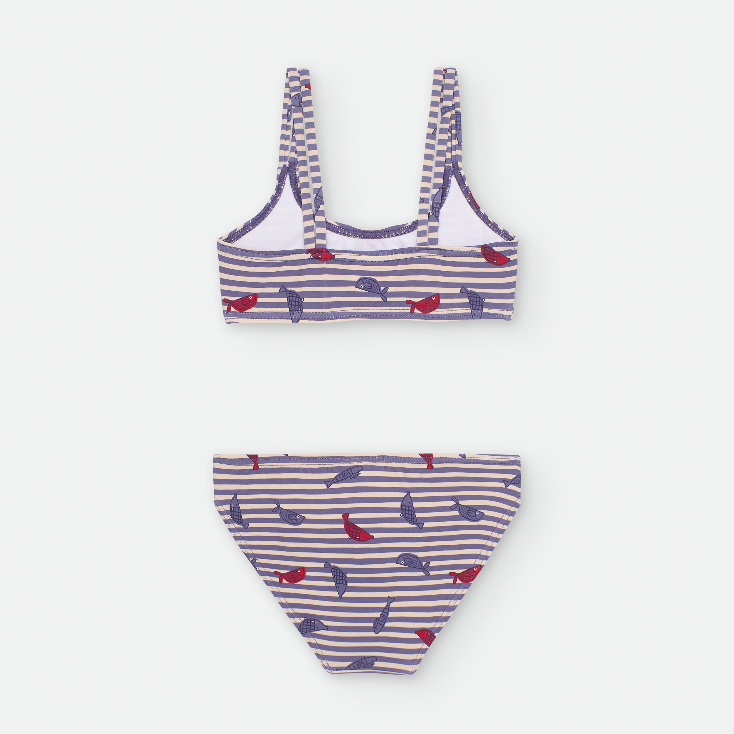 Bikini Rayas Peces Niña