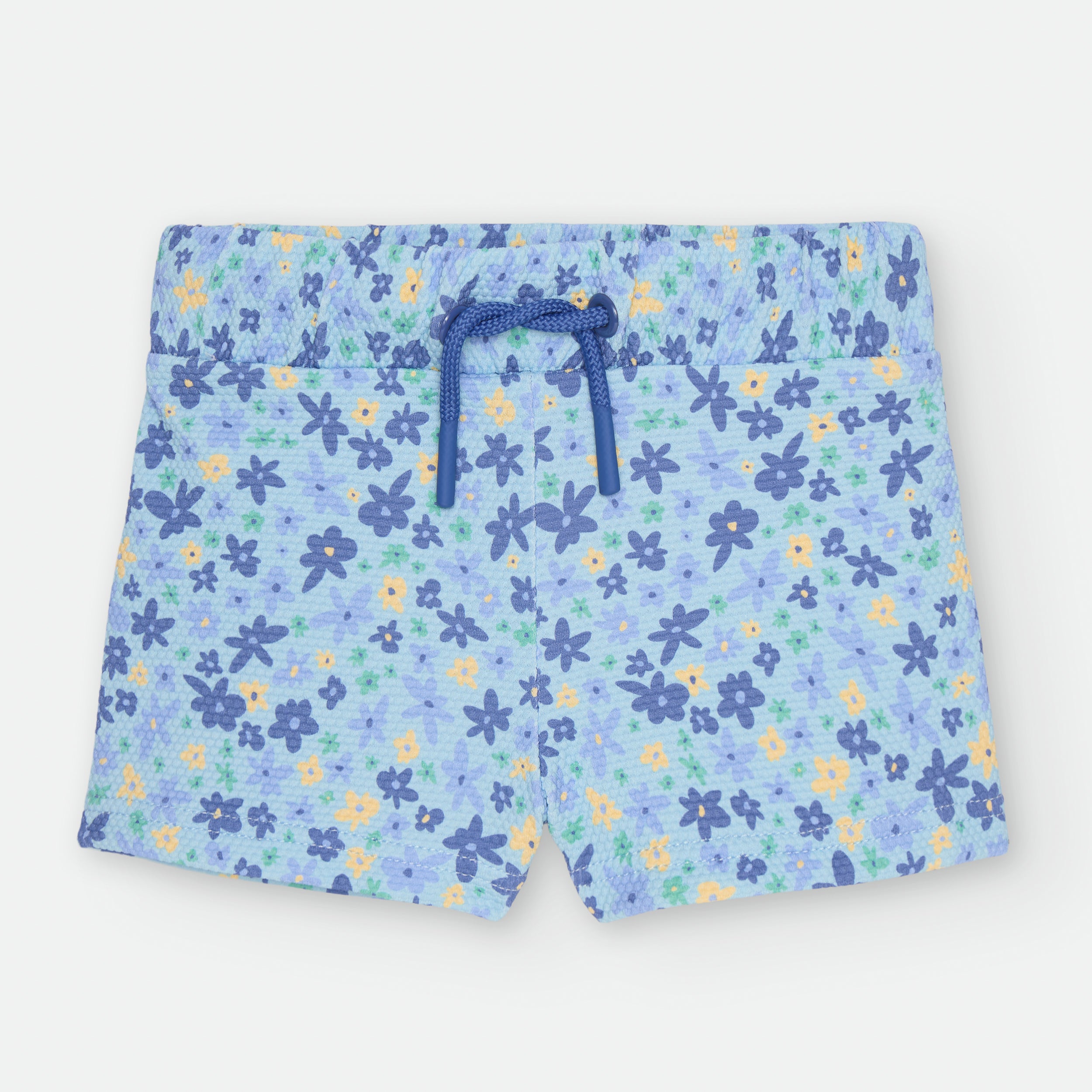 Bañador Ajustado Floral azul