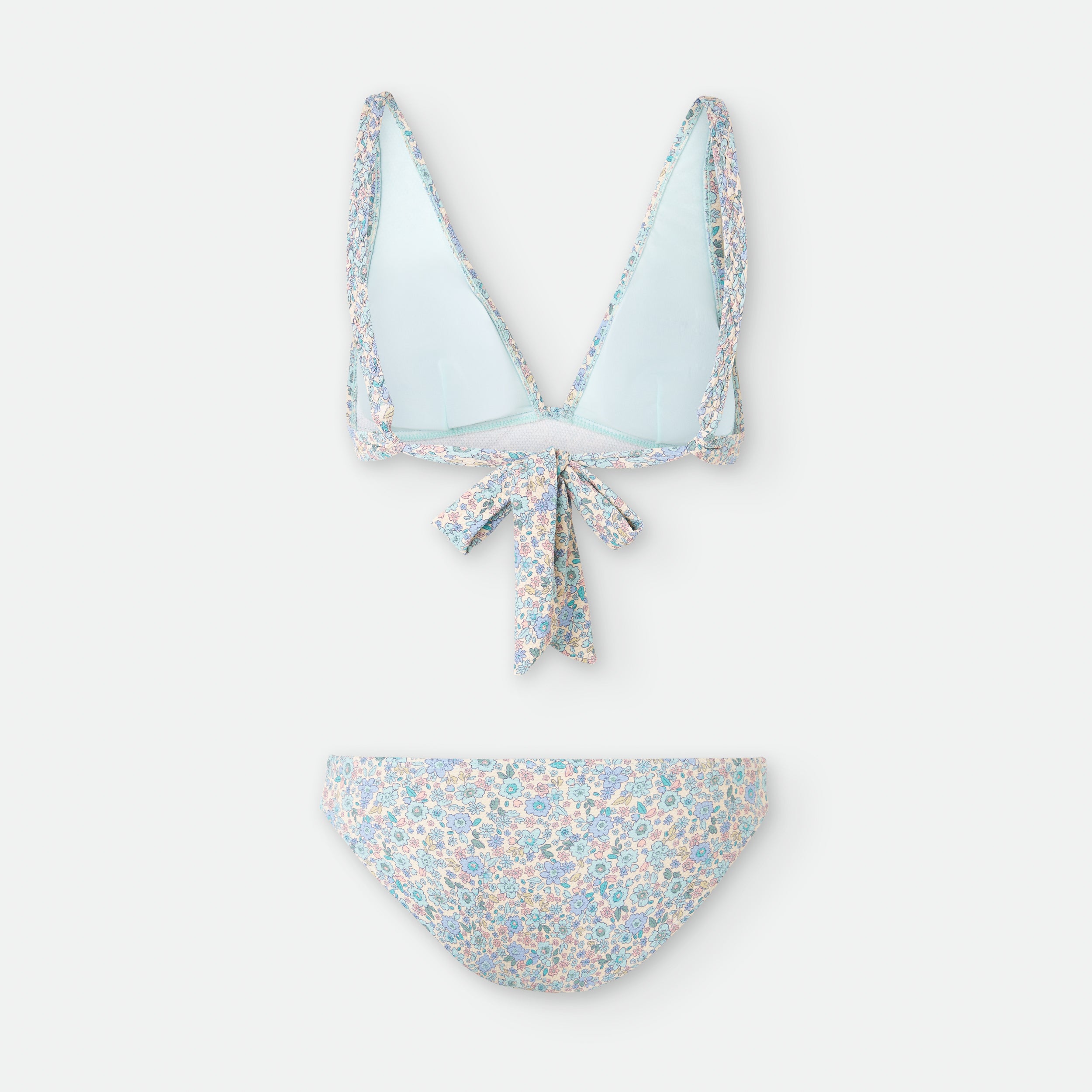 Bikini Floral Azul/Lila