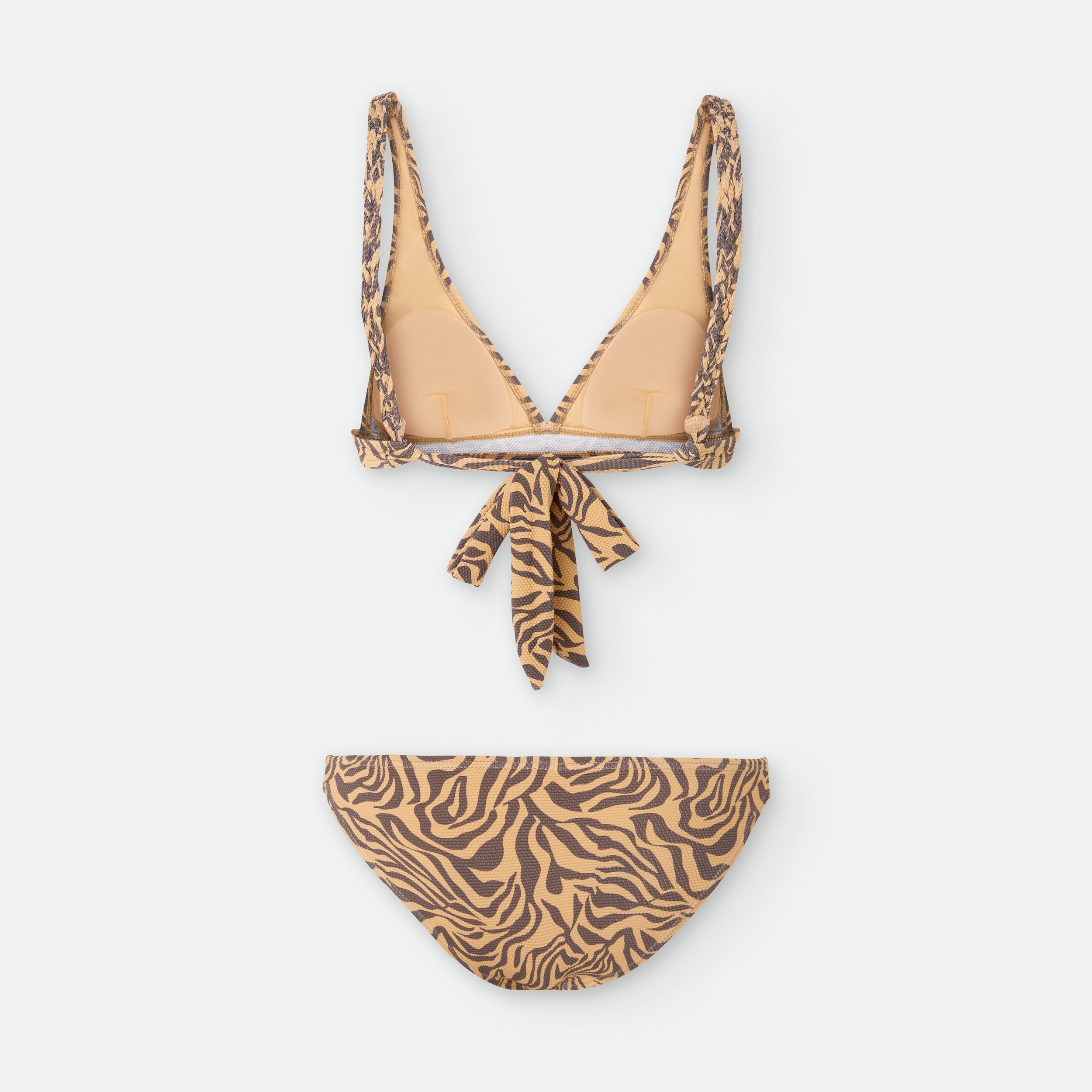 Bikini Bicolor Marrón/Naranja