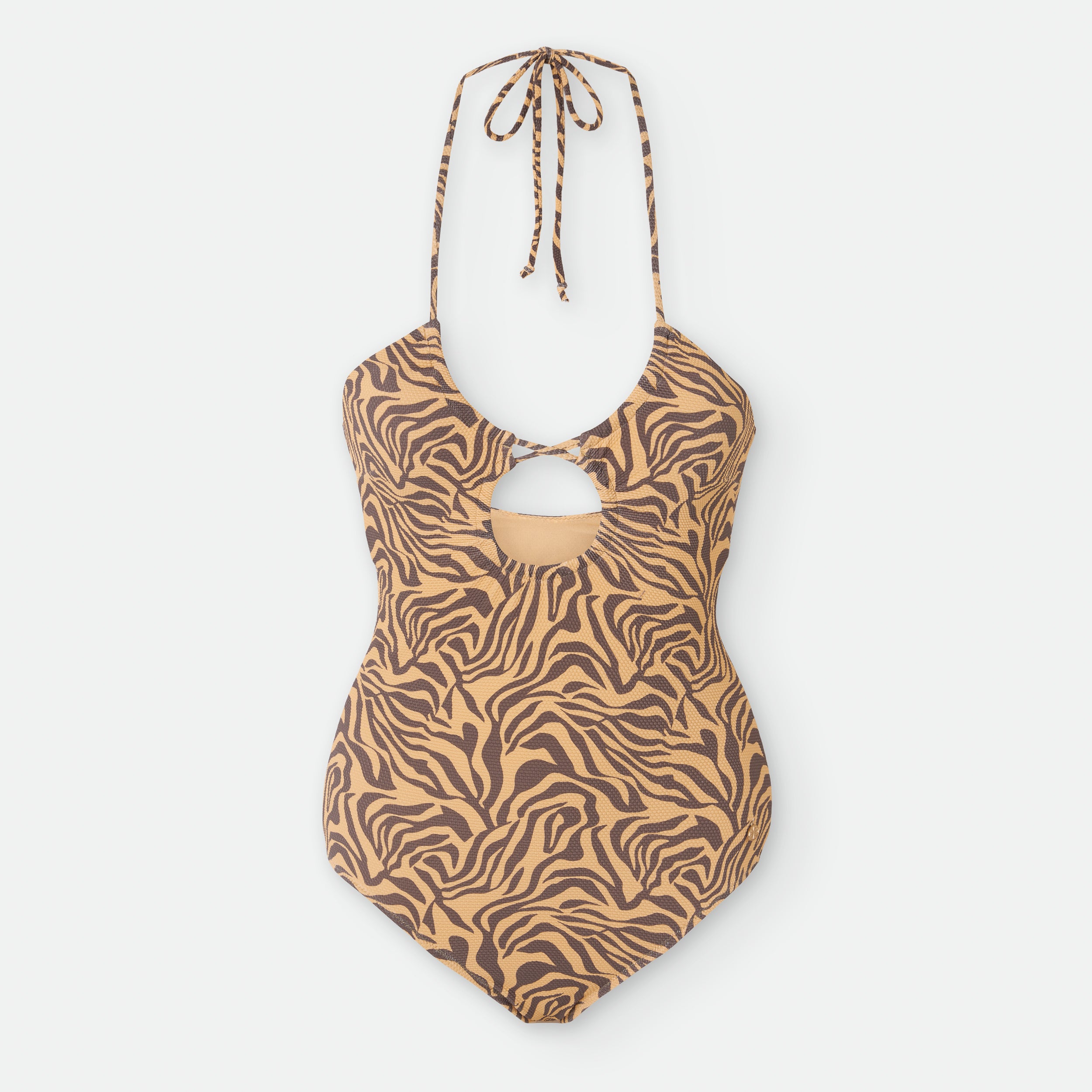 Bañador Bicolor Marrón/Naranja