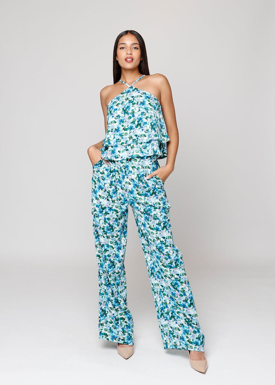 Pantalón Lea Largo Azul